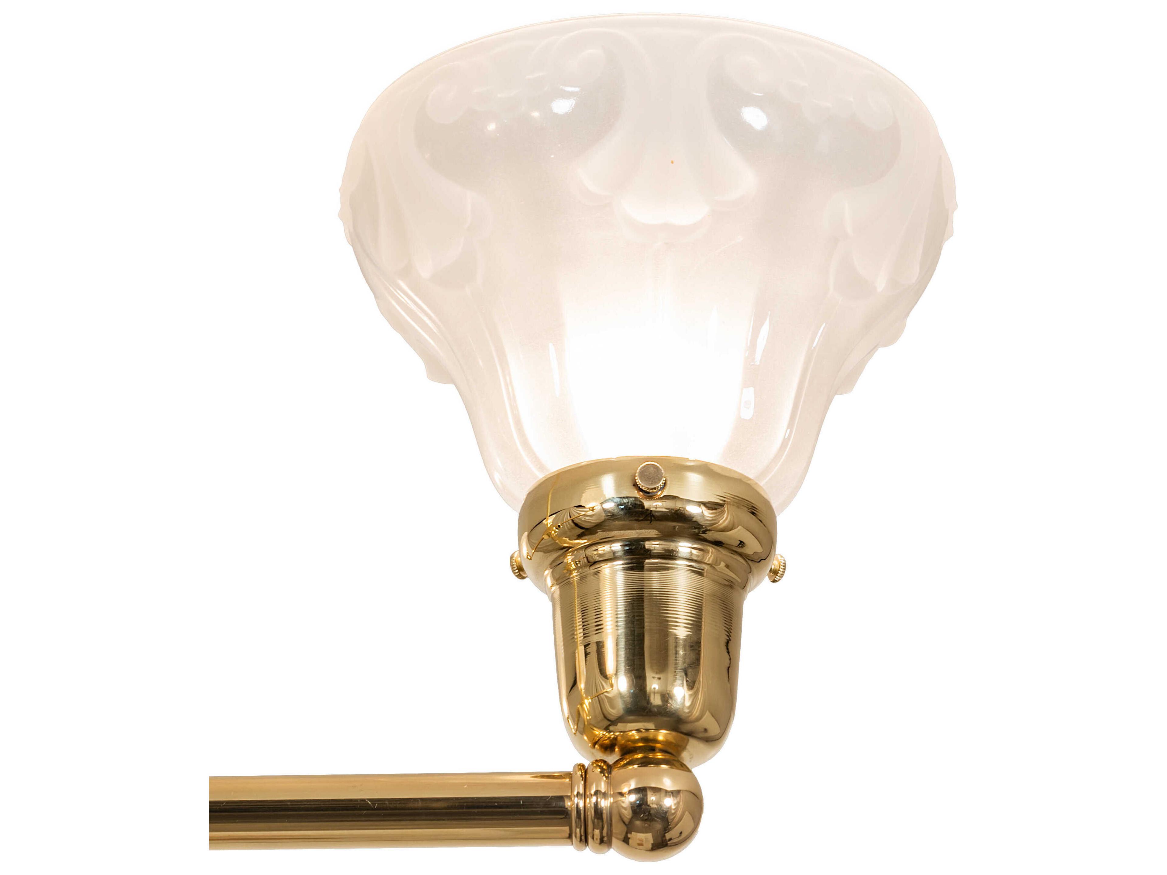 Meyda Revival Oyster Bay 4-Light Polished Brass Chandelier