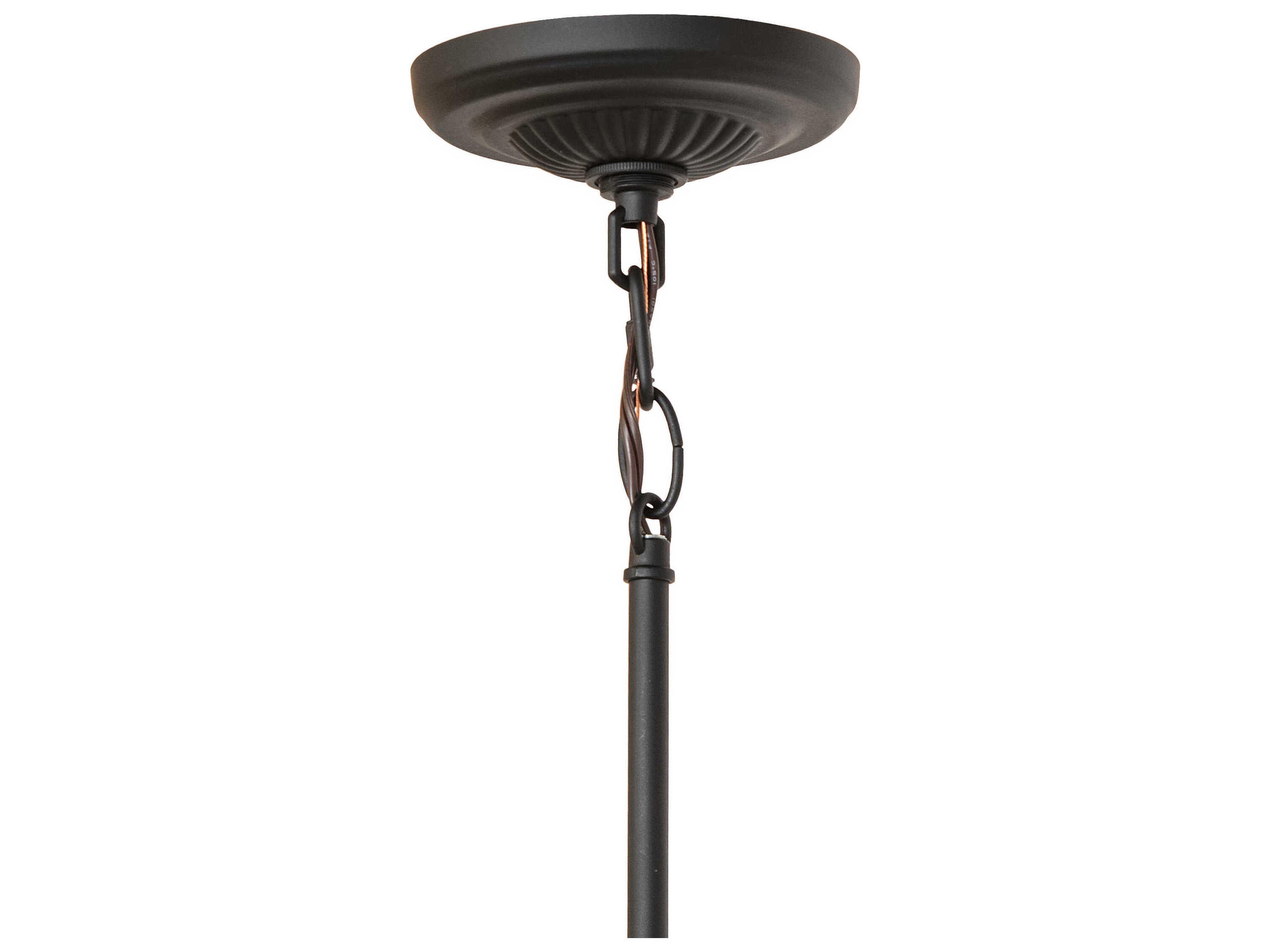 Meyda 1-Light Solar Black Mini Pendant