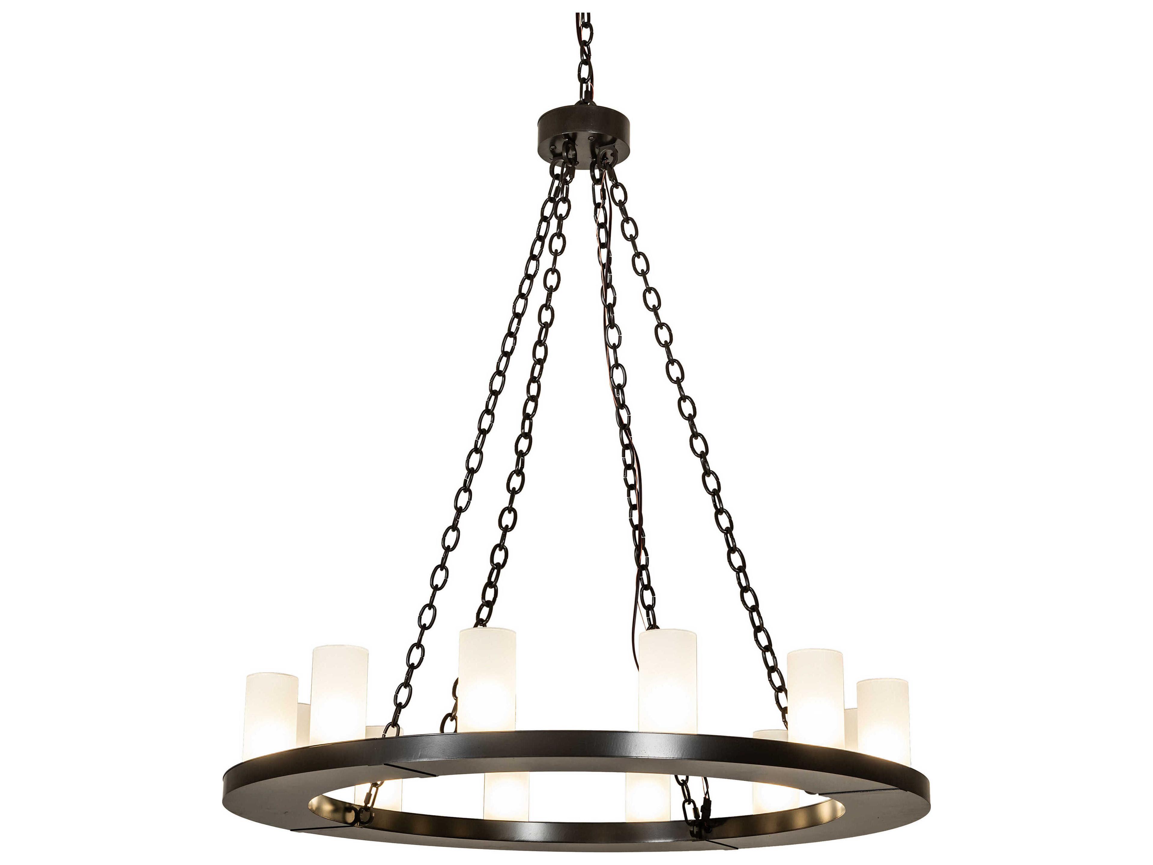 Loxley 12-Light Timeless Bronze Black Round Chandelier