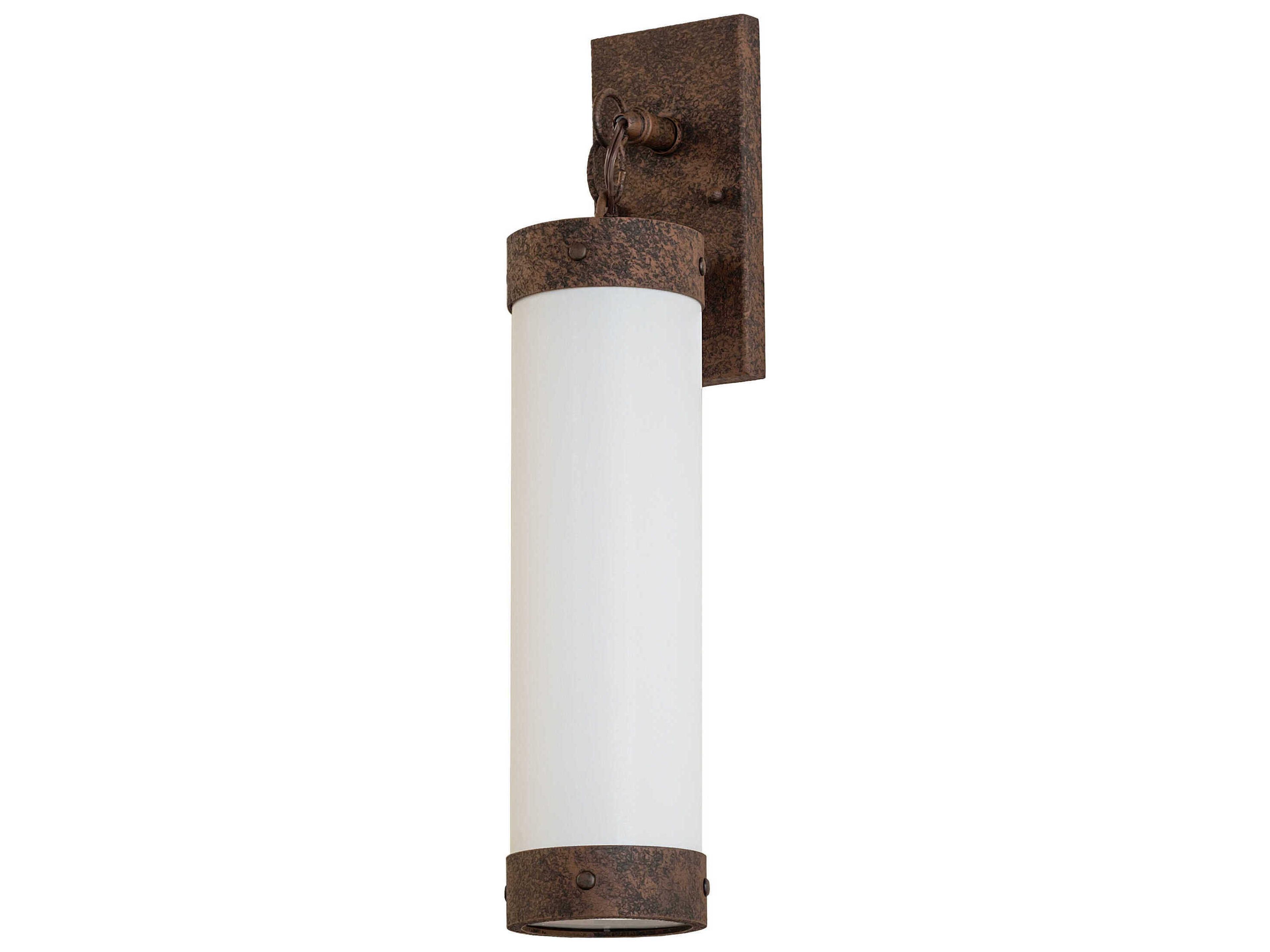 Meyda Cilindro 1-Light Distressed Chestnut Bronze Wall Sconce