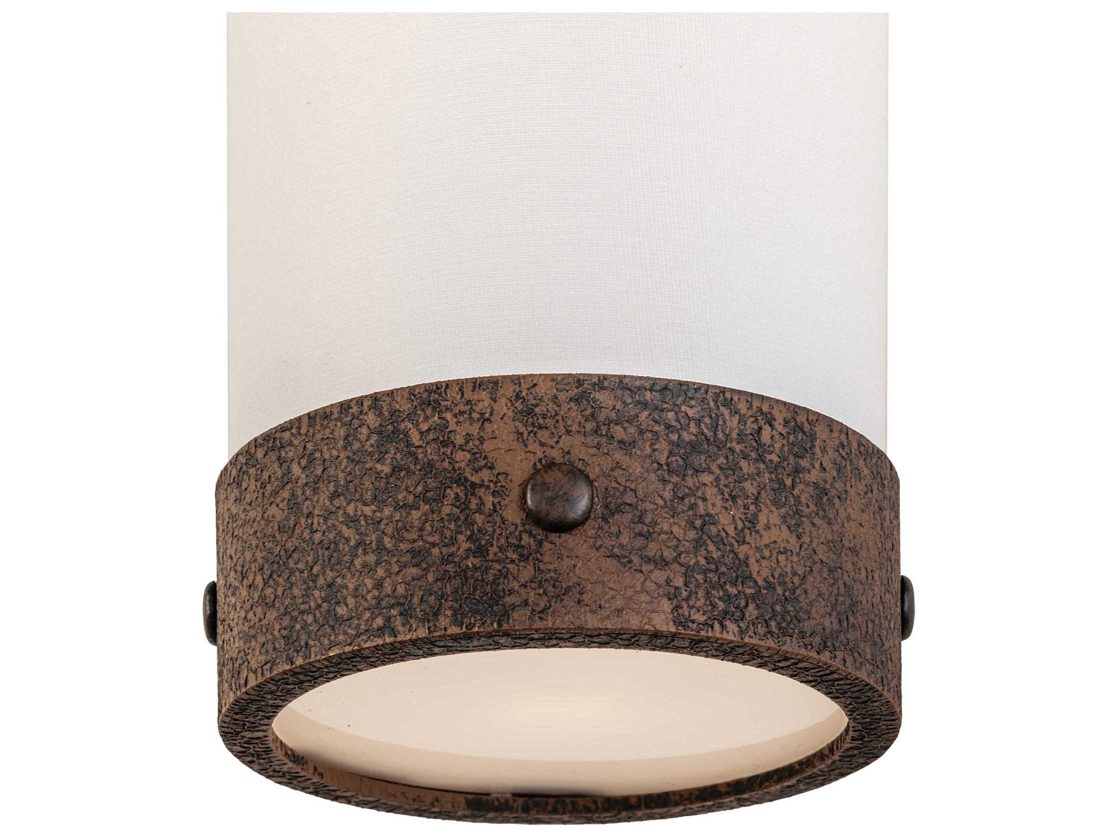 Meyda Cilindro 1-Light Distressed Chestnut Bronze Wall Sconce