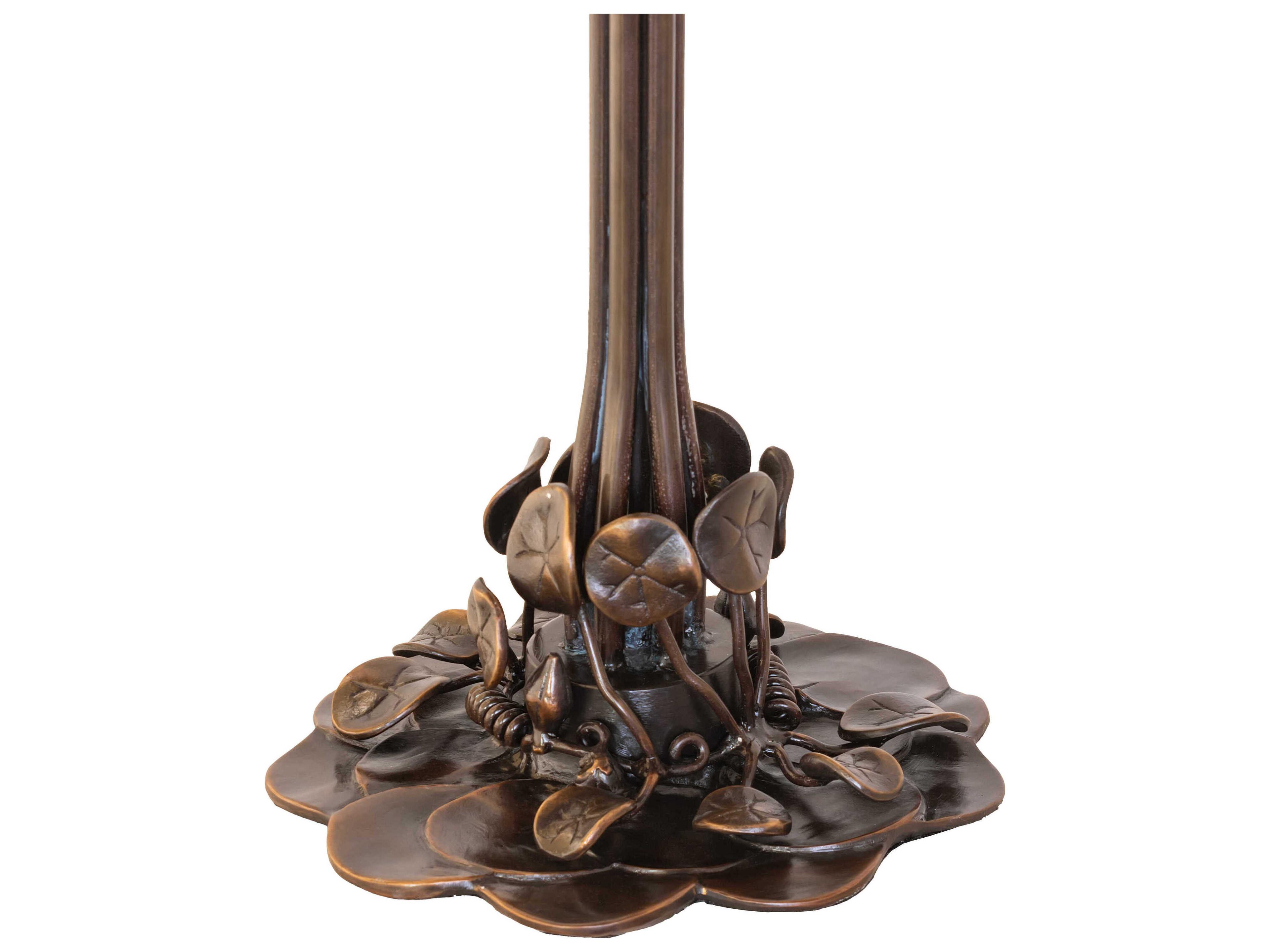 Meyda Pond Lily Mahogany Bronze Table Lamp Base