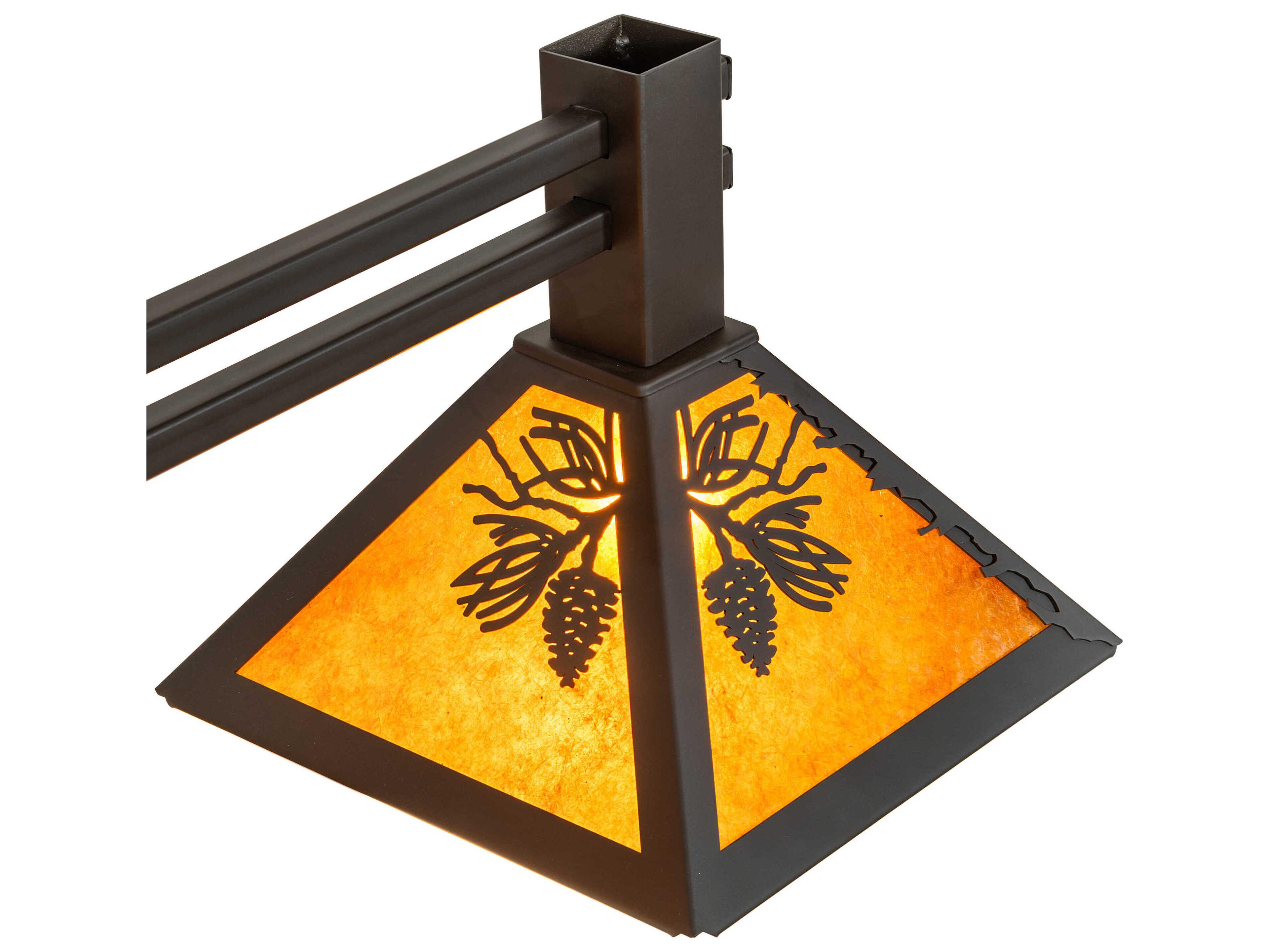 Meyda Whispering Pines 3-Light Oil Rubbed Bronze Island Pendant