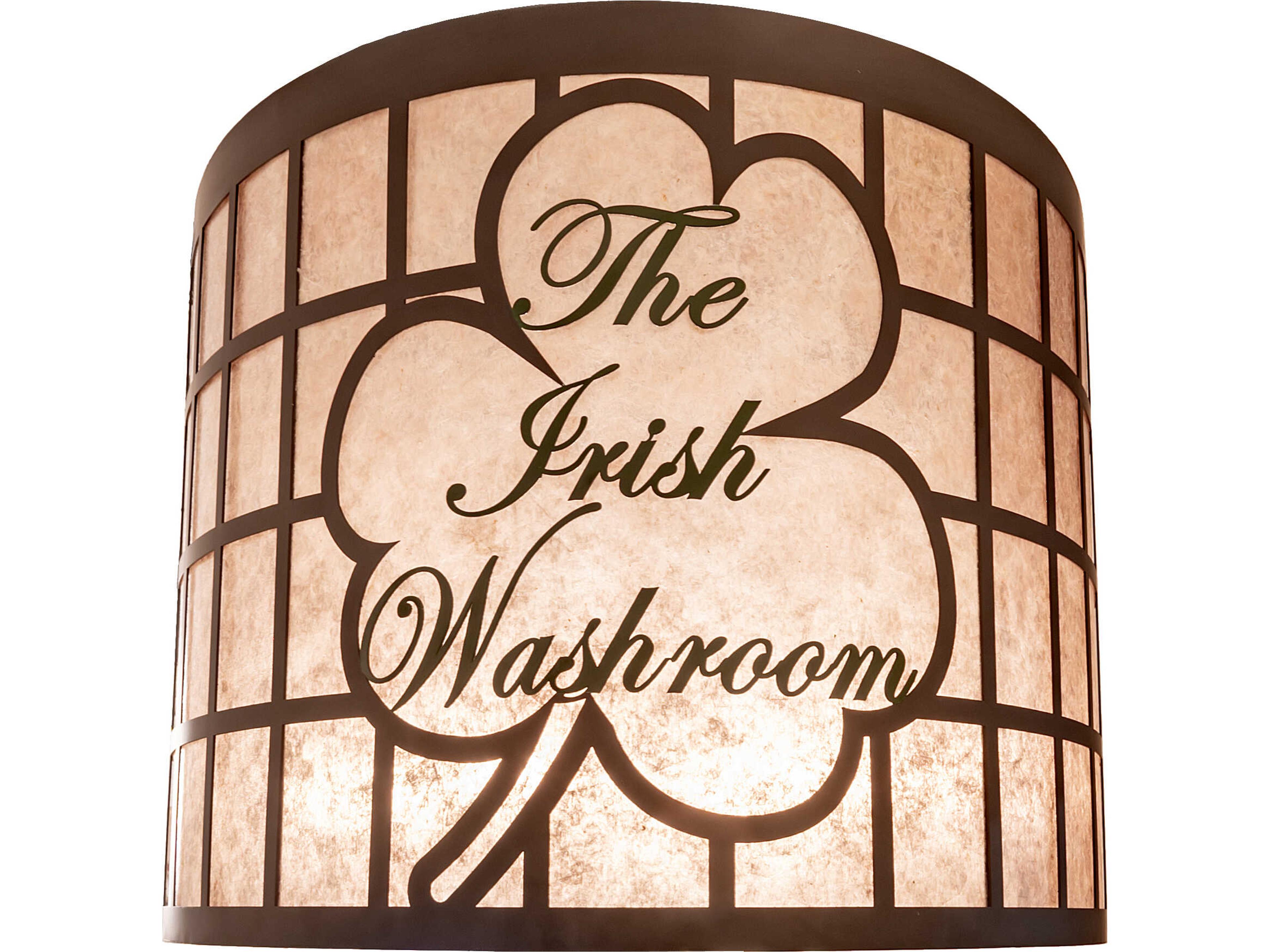 Meyda Personalized 6-Light Silver Mica Bronze Flush Mount