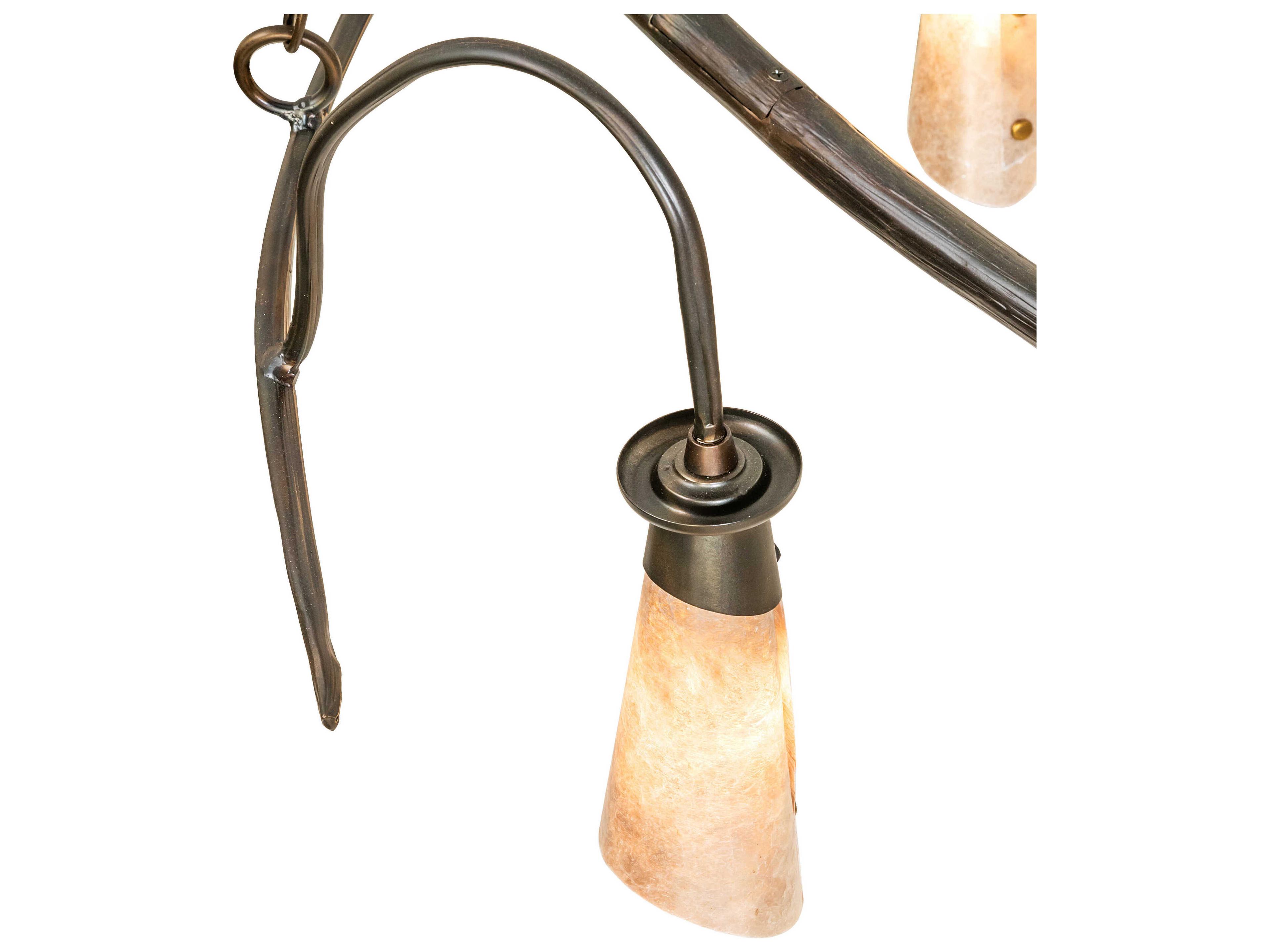 Meyda Winter Solstice 7-Light Dark Burnished Antique Copper Island Pendant