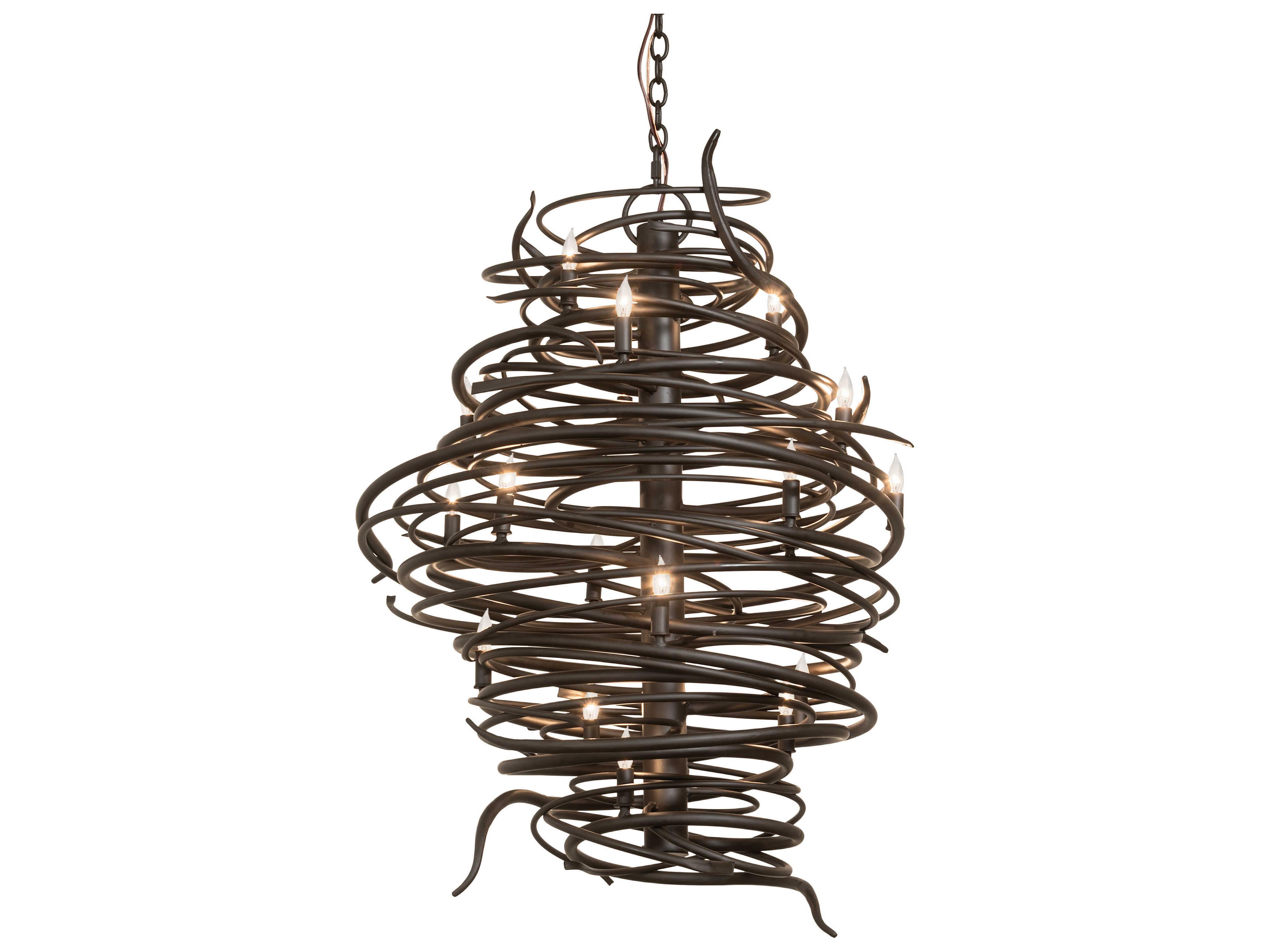 Cyclone 20-Light Oil Rubbed Bronze Chandelier