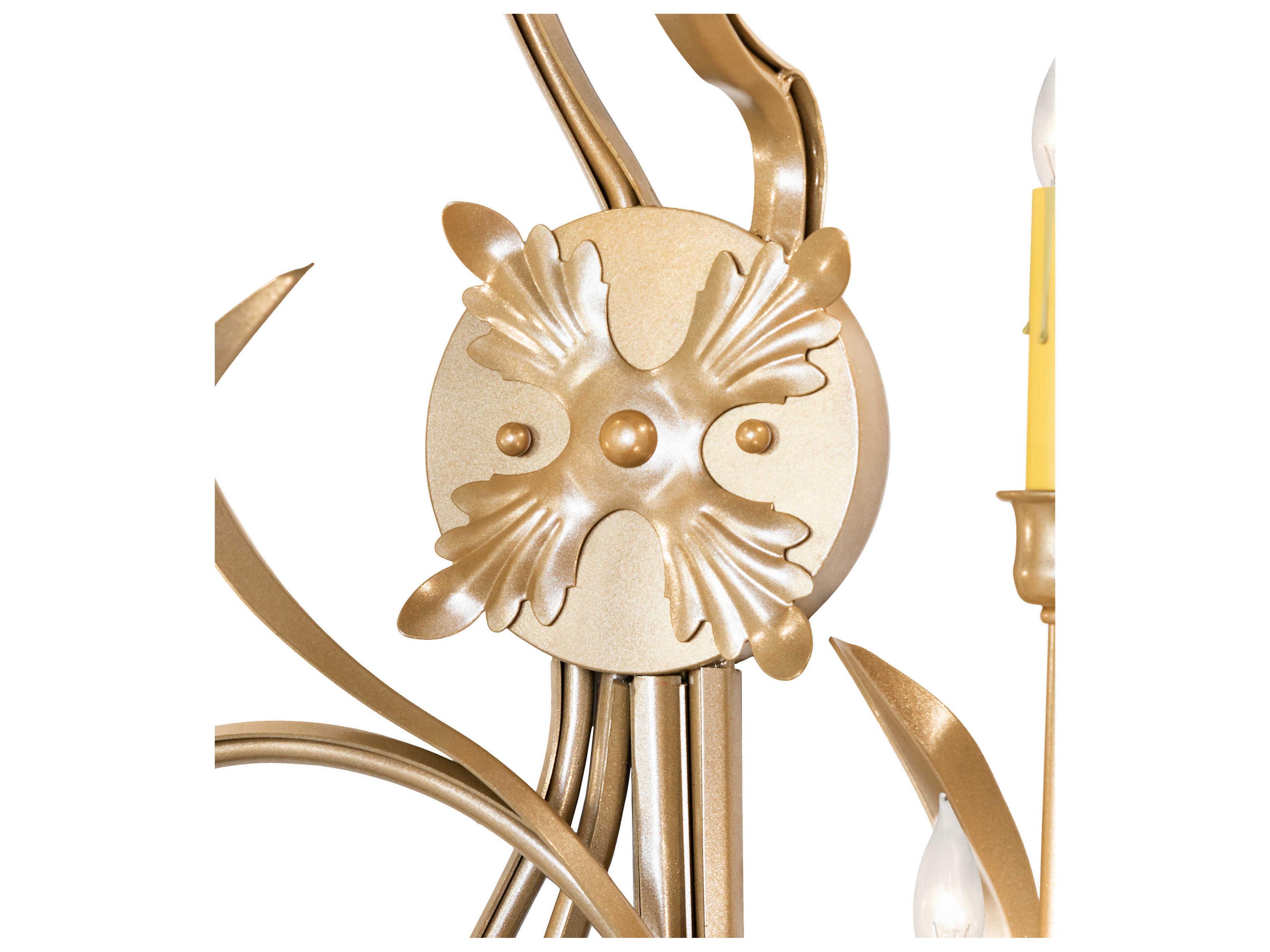 Meyda Roselle 5-Light Champagne Metallic Wall Sconce