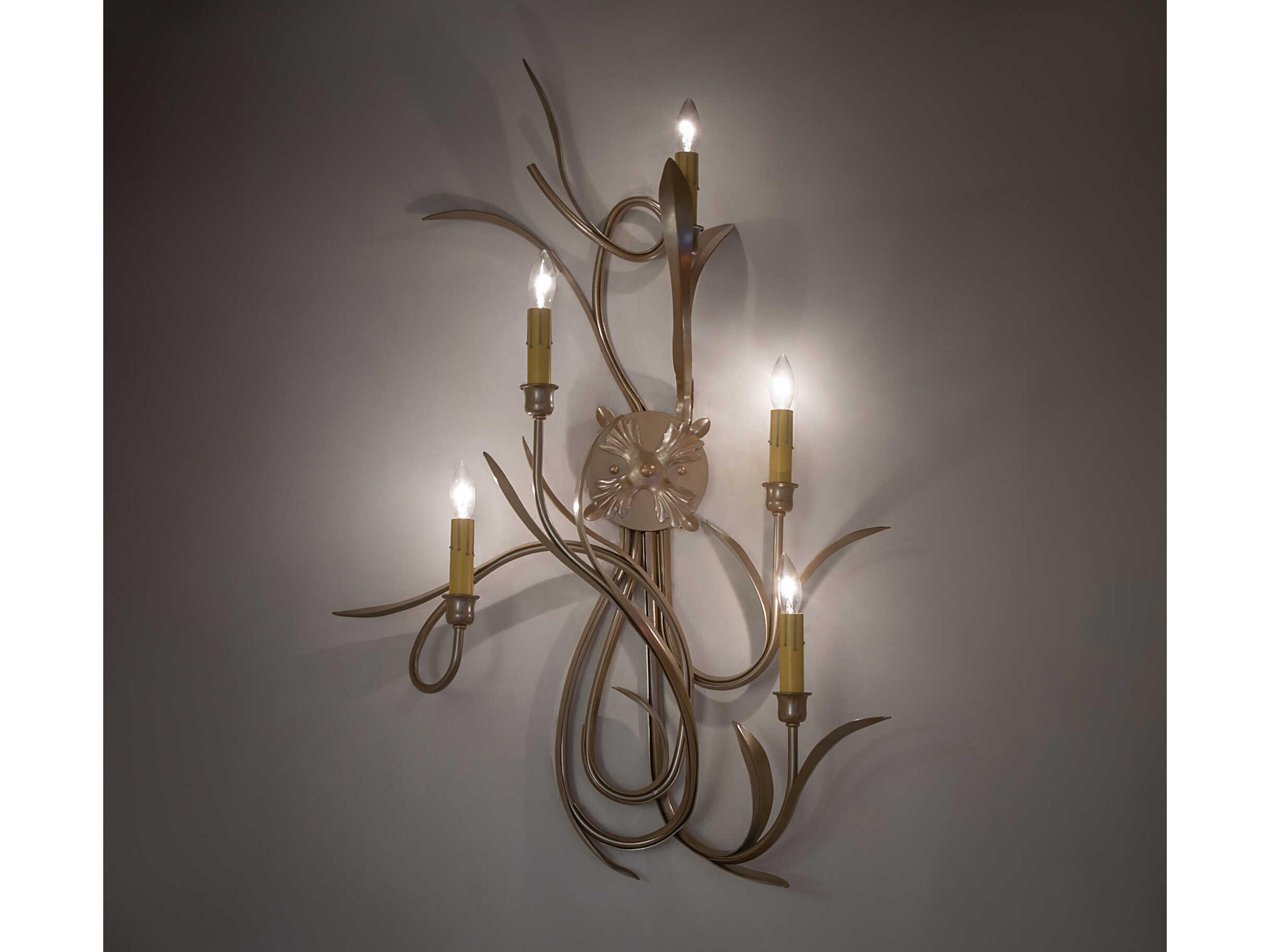 Meyda Roselle 5-Light Champagne Metallic Wall Sconce