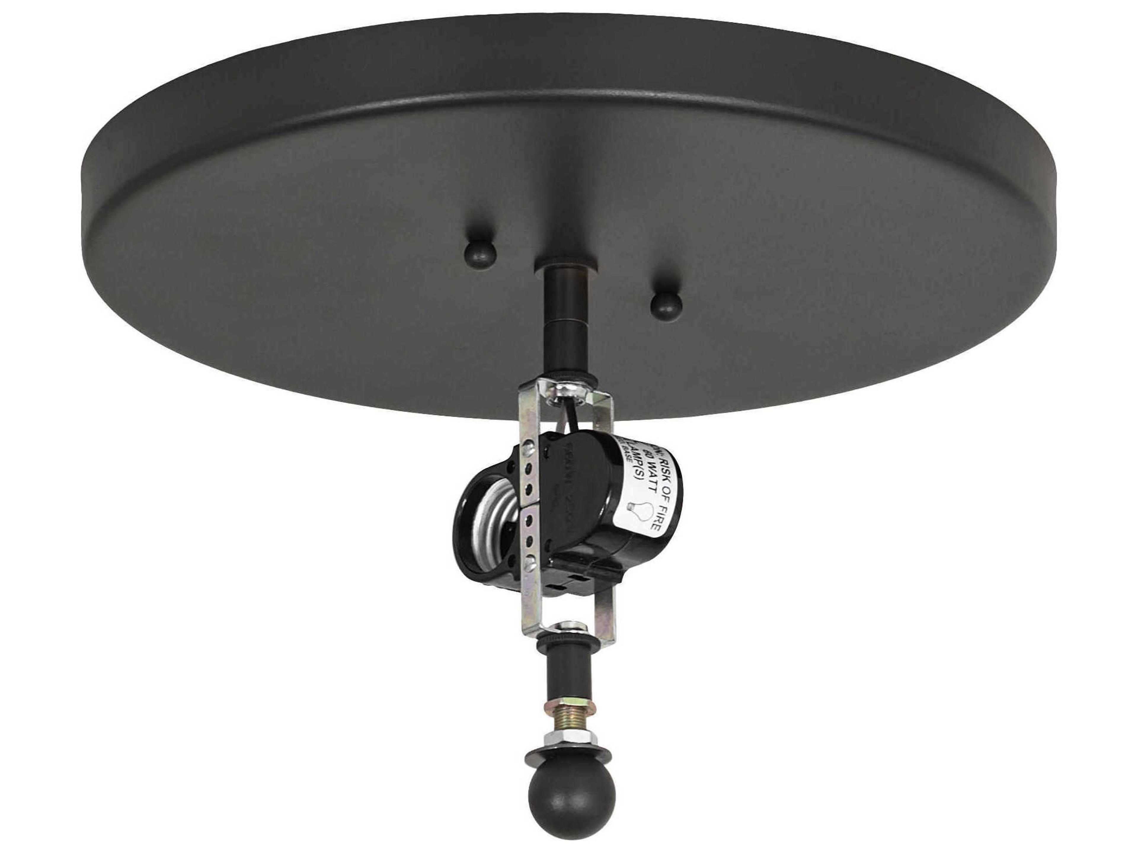 Meyda Tall Pines 2-Light Wrought Iron Gray Flush Mount