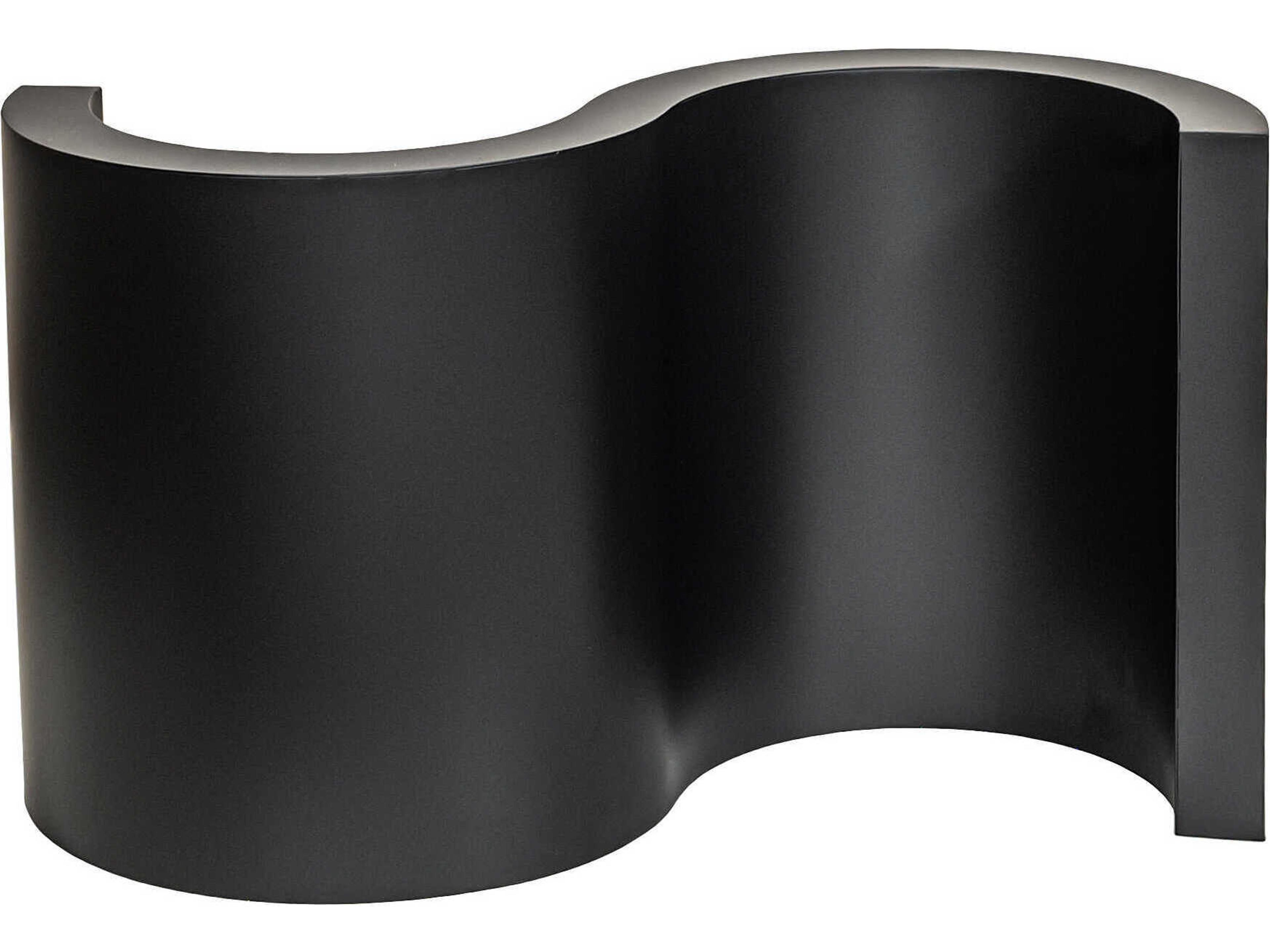 Meyda Fused Rectangular Solar Black Coffee Table