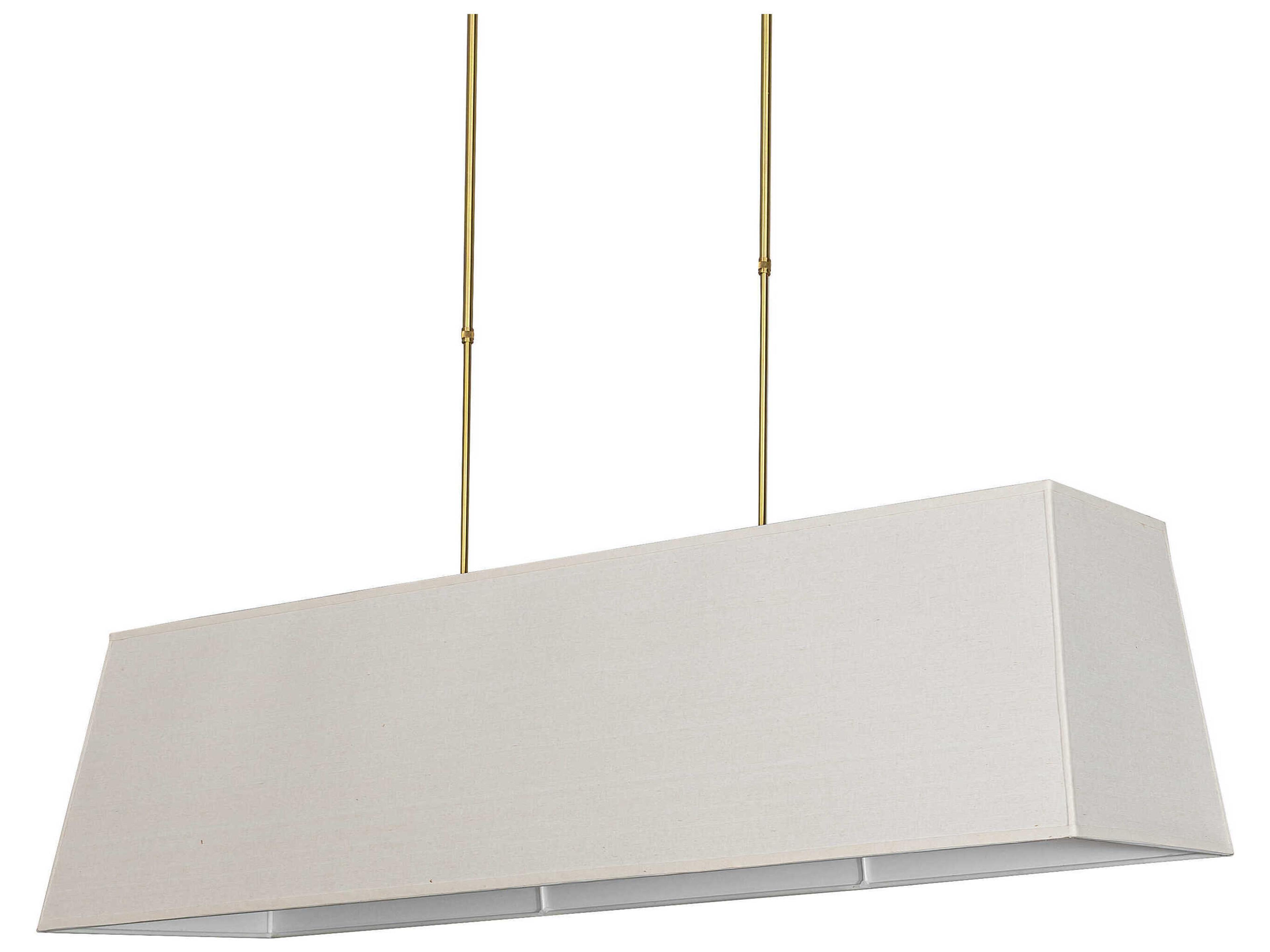 Meyda Panache 8-Light Brushed Brass Island Pendant