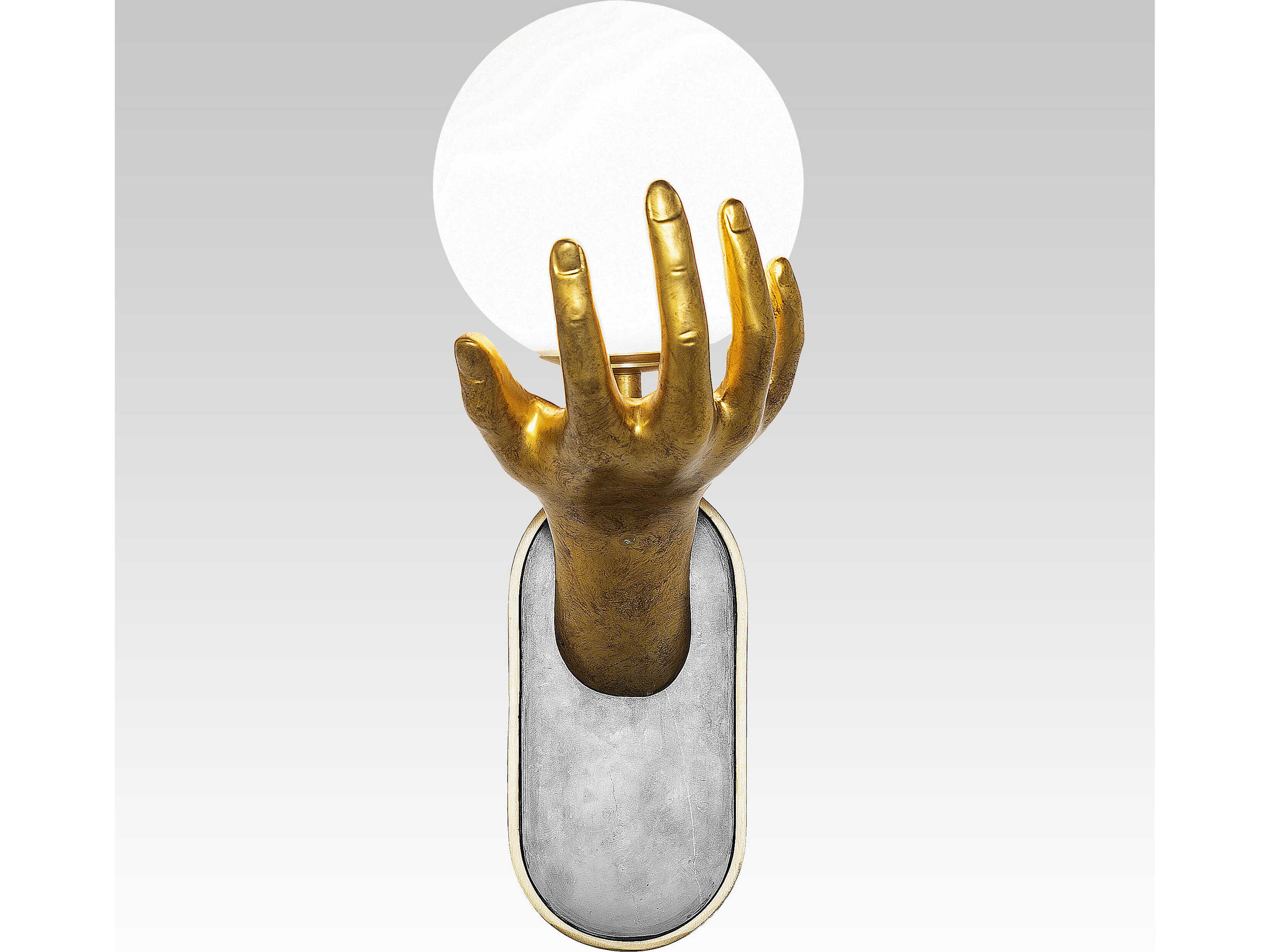 Meyda Gunter 1-Light Frosted White Brass Wall Sconce
