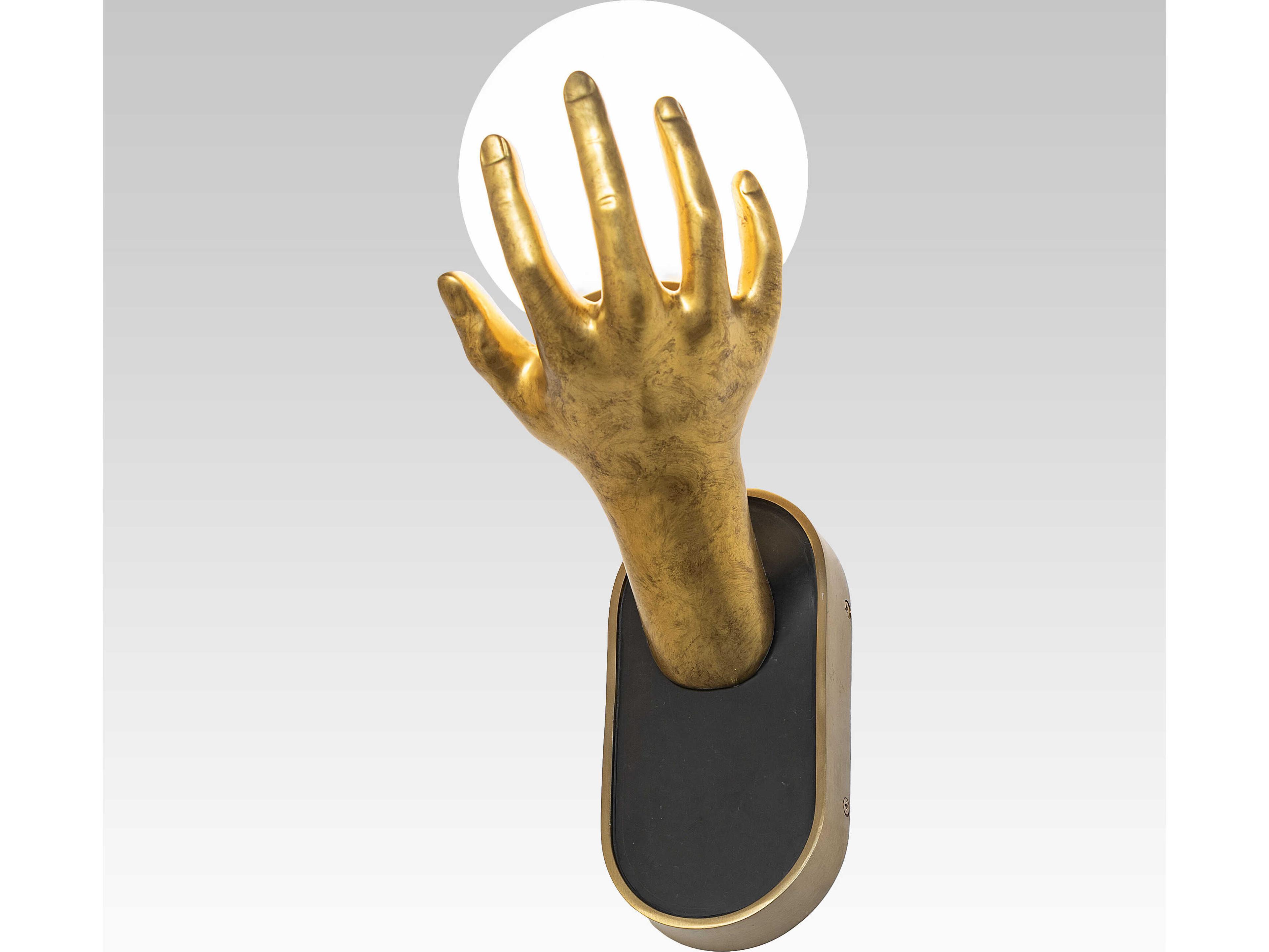 Meyda Gunter 1-Light Frosted White Brass Wall Sconce