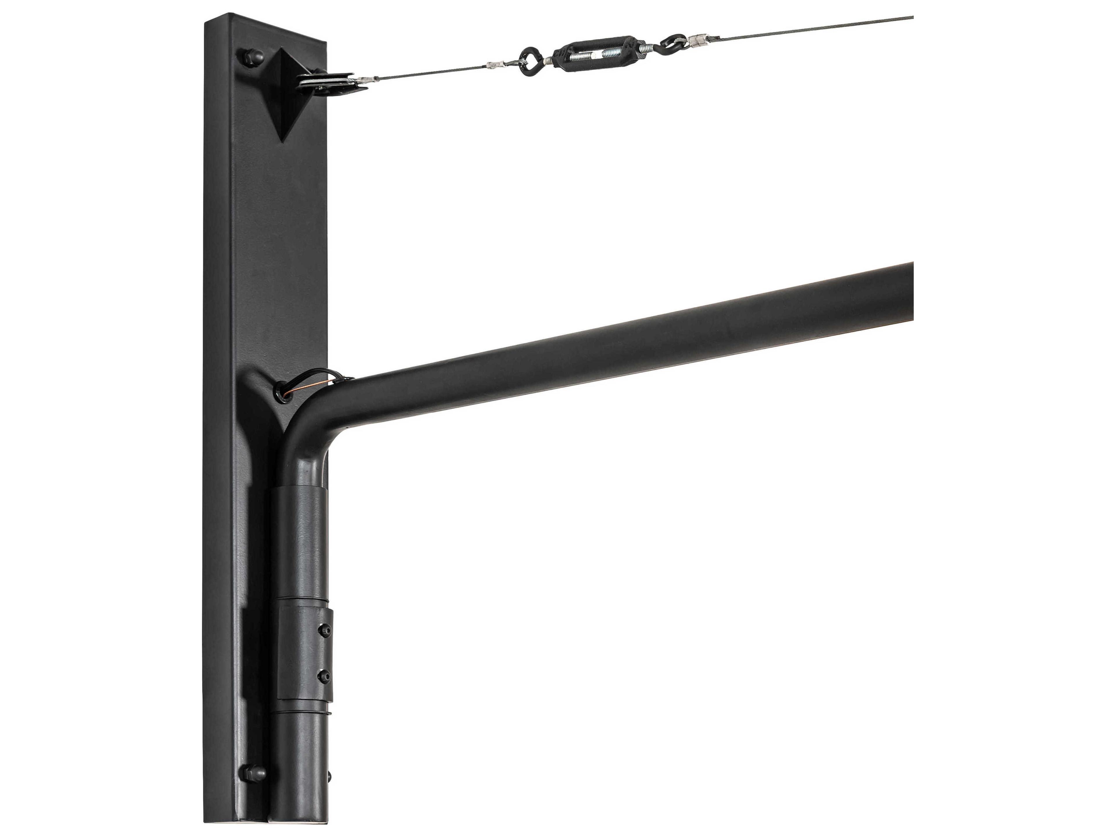 Meyda Cilindro 1-Light Solar Black Swing Wall Sconce