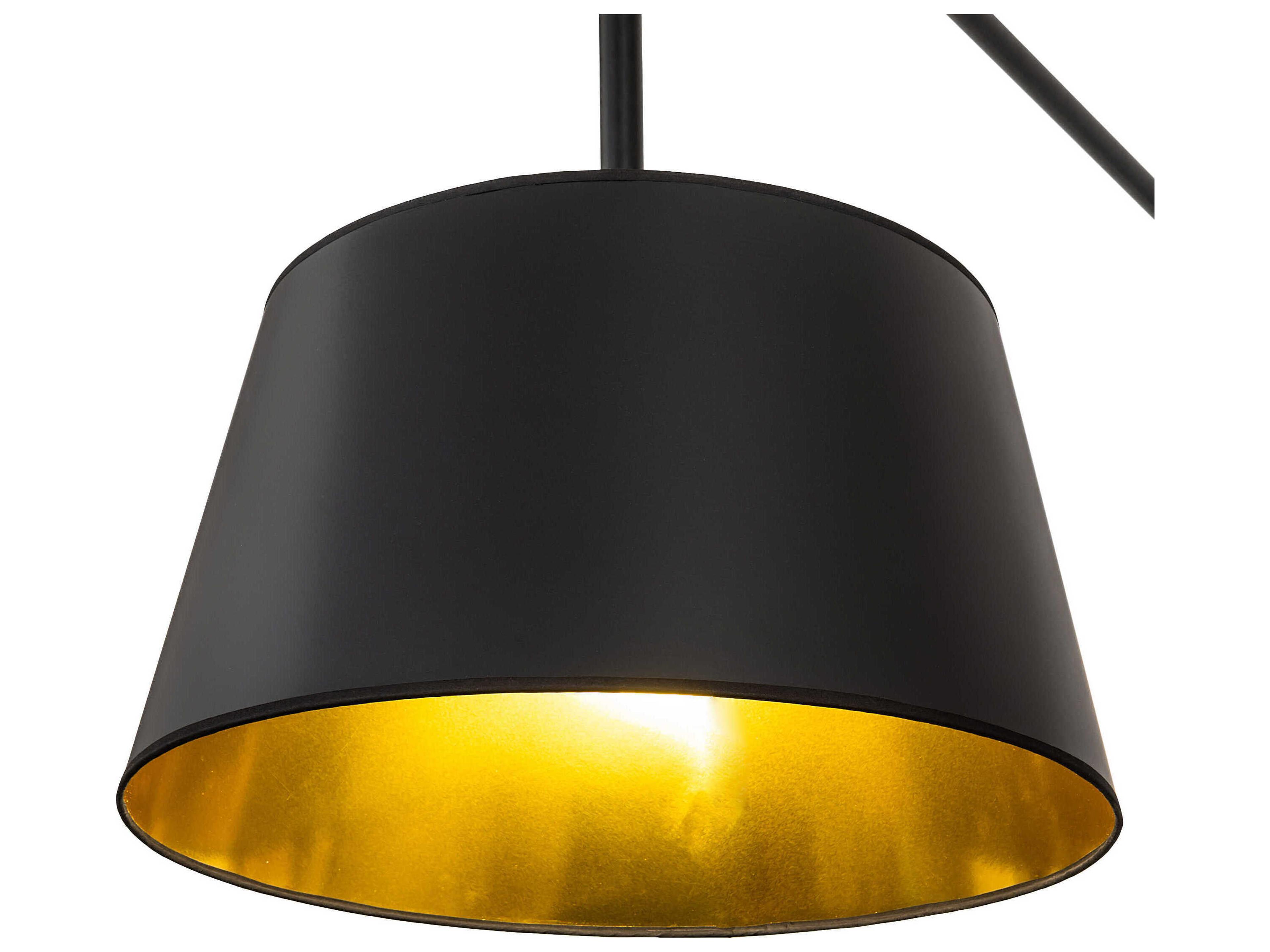 Meyda Cilindro 1-Light Solar Black Swing Wall Sconce