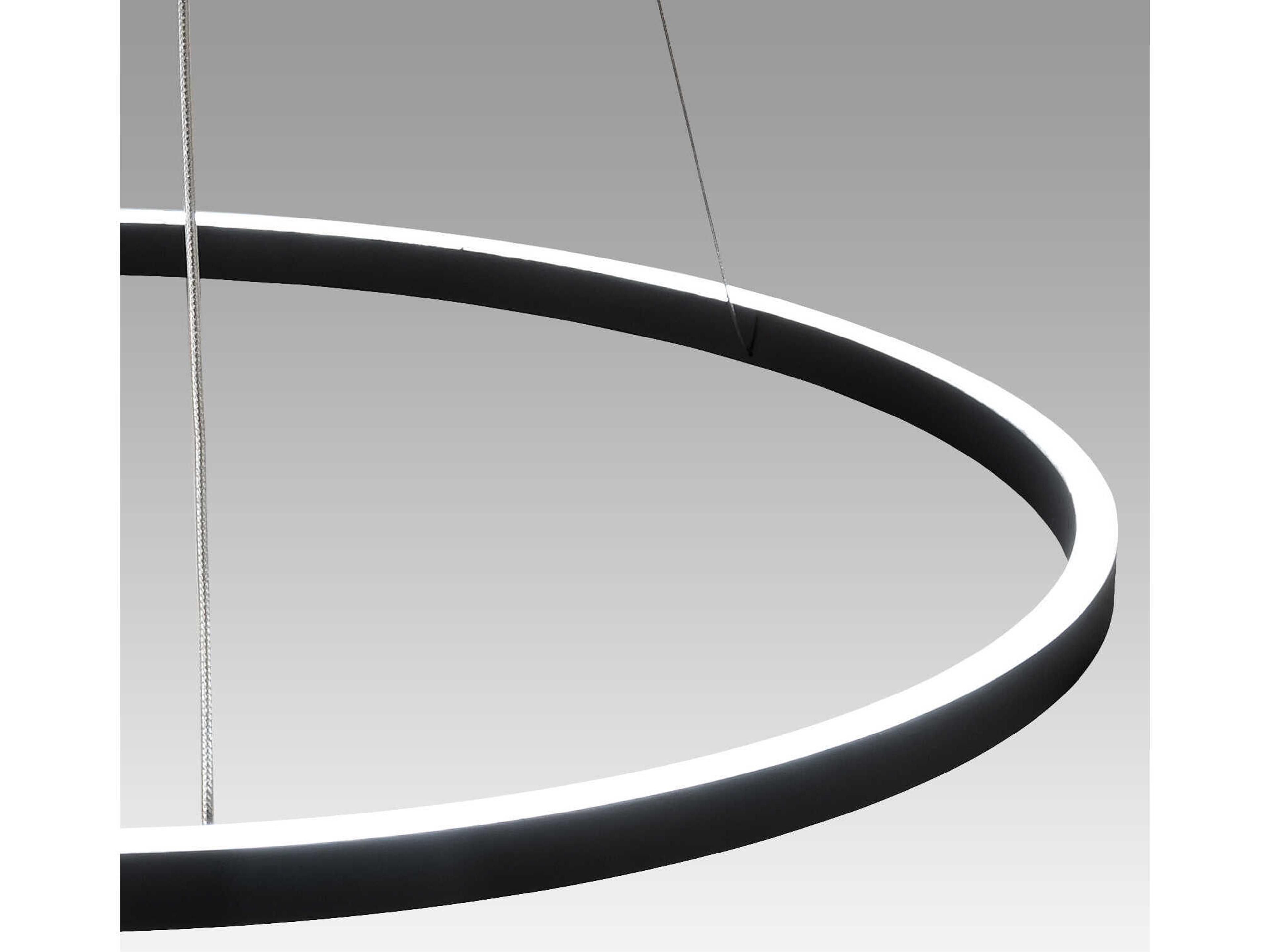 Meyda Anillo Solar Black Round Pendant