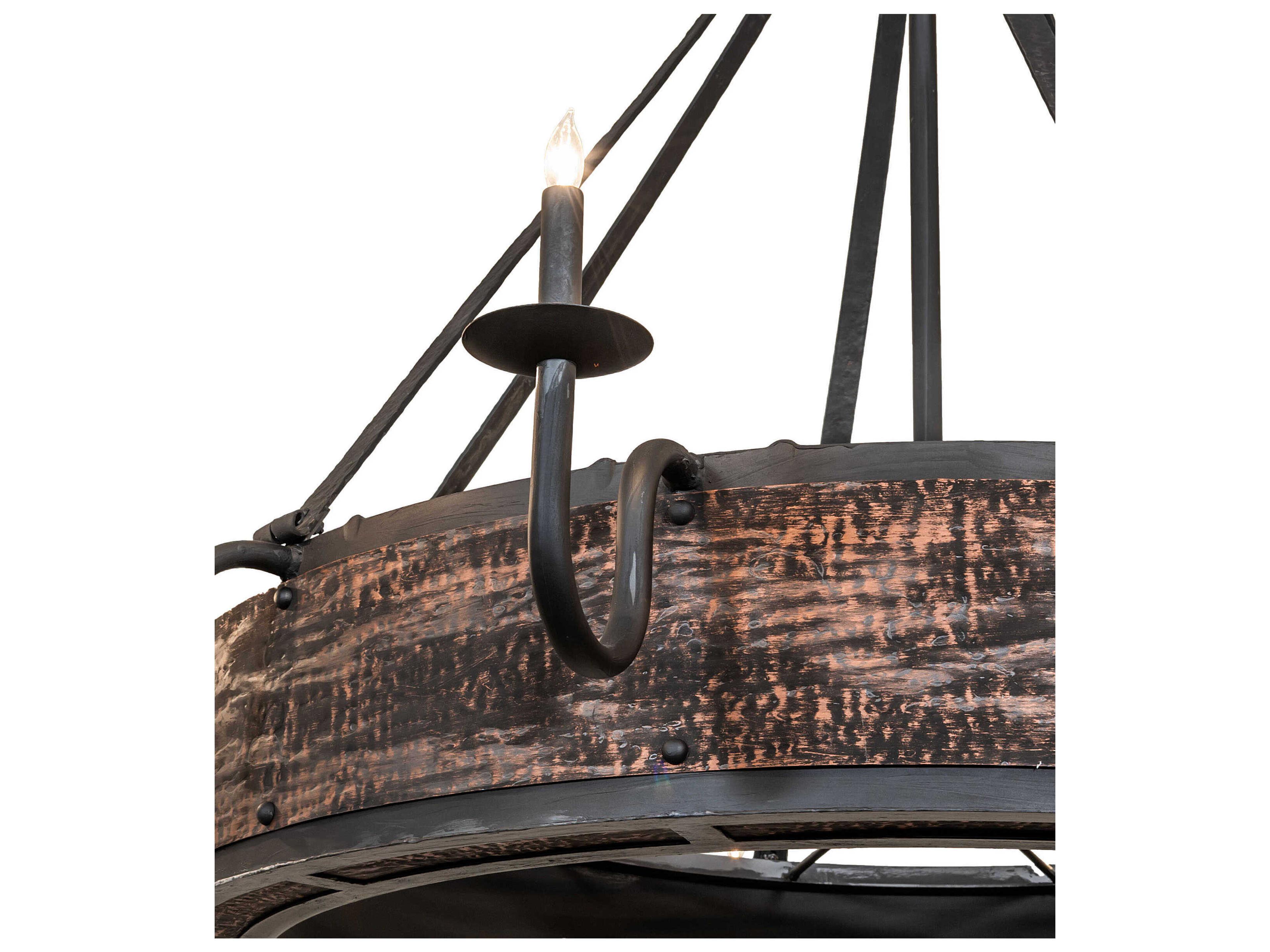 Meyda Costello 12-Light Costello Black Chandelier