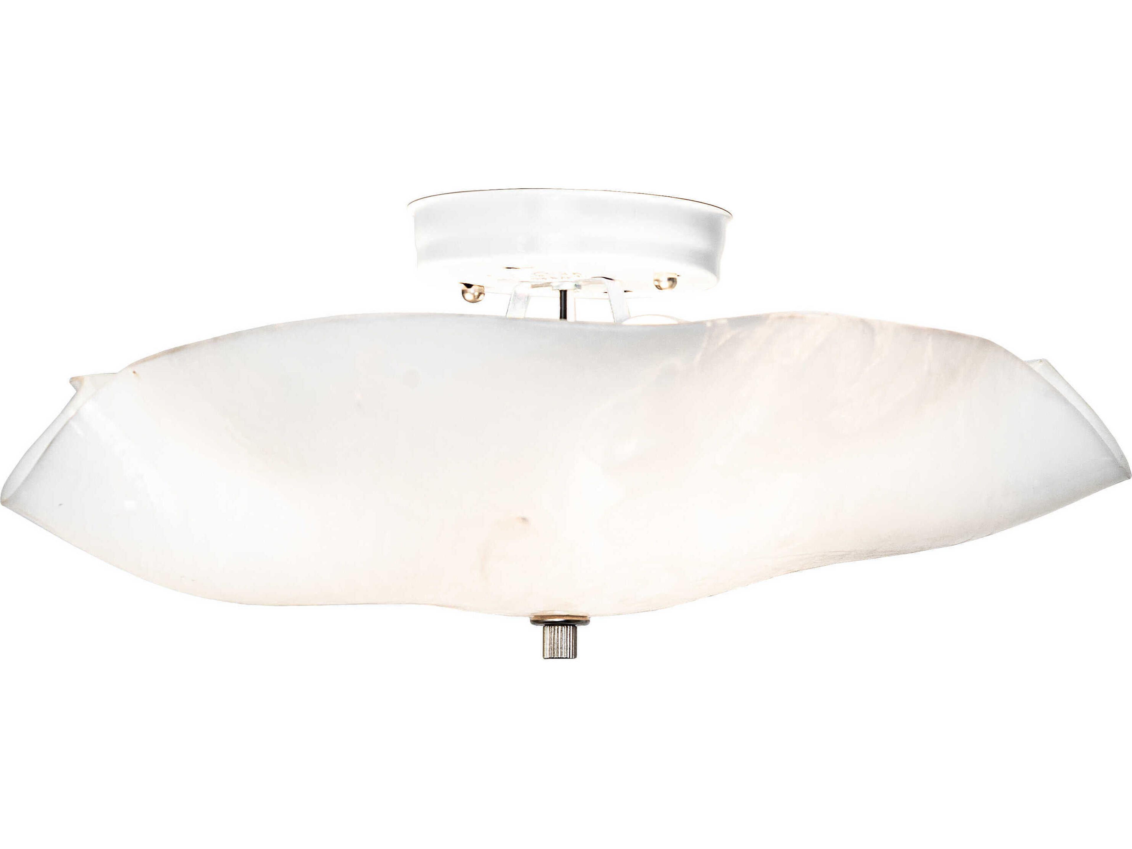 Atelier 3-Light White Bowl Flush Mount