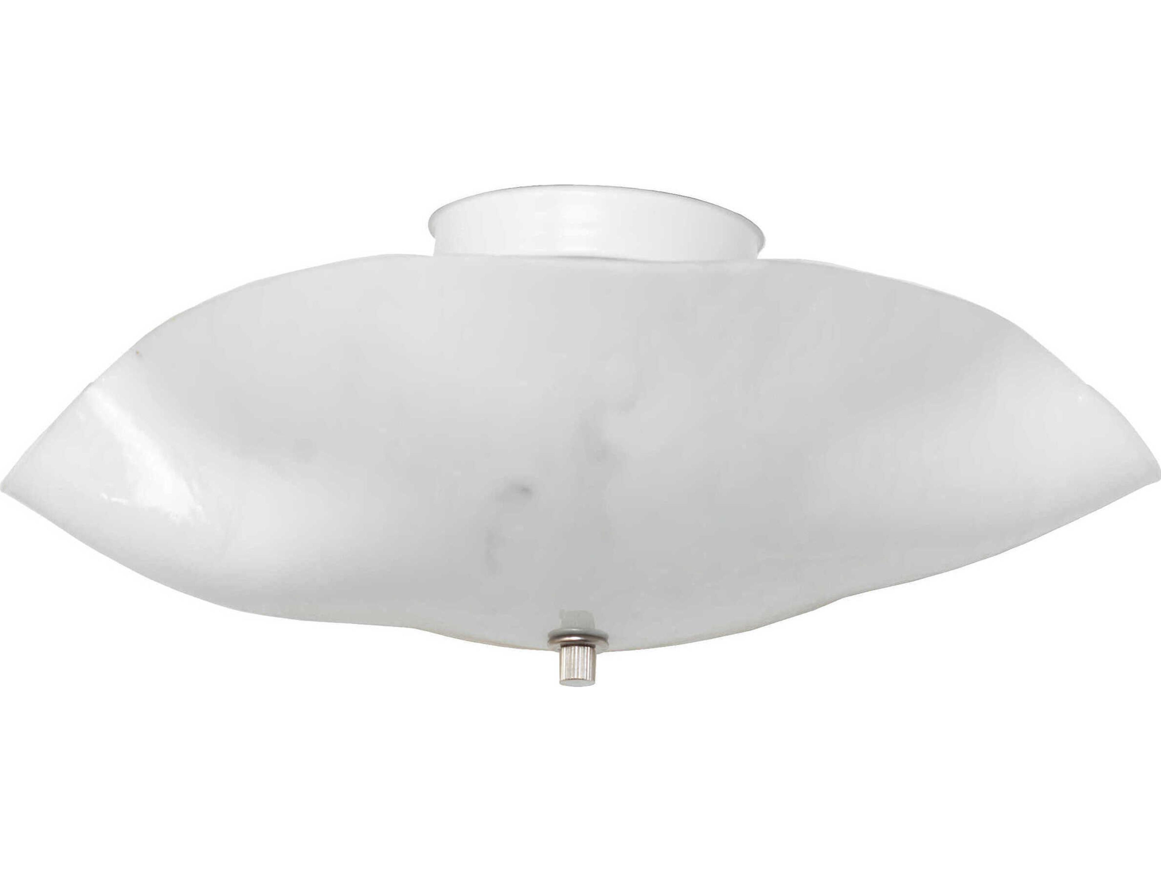 Meyda Atelier 3-Light White Bowl Flush Mount
