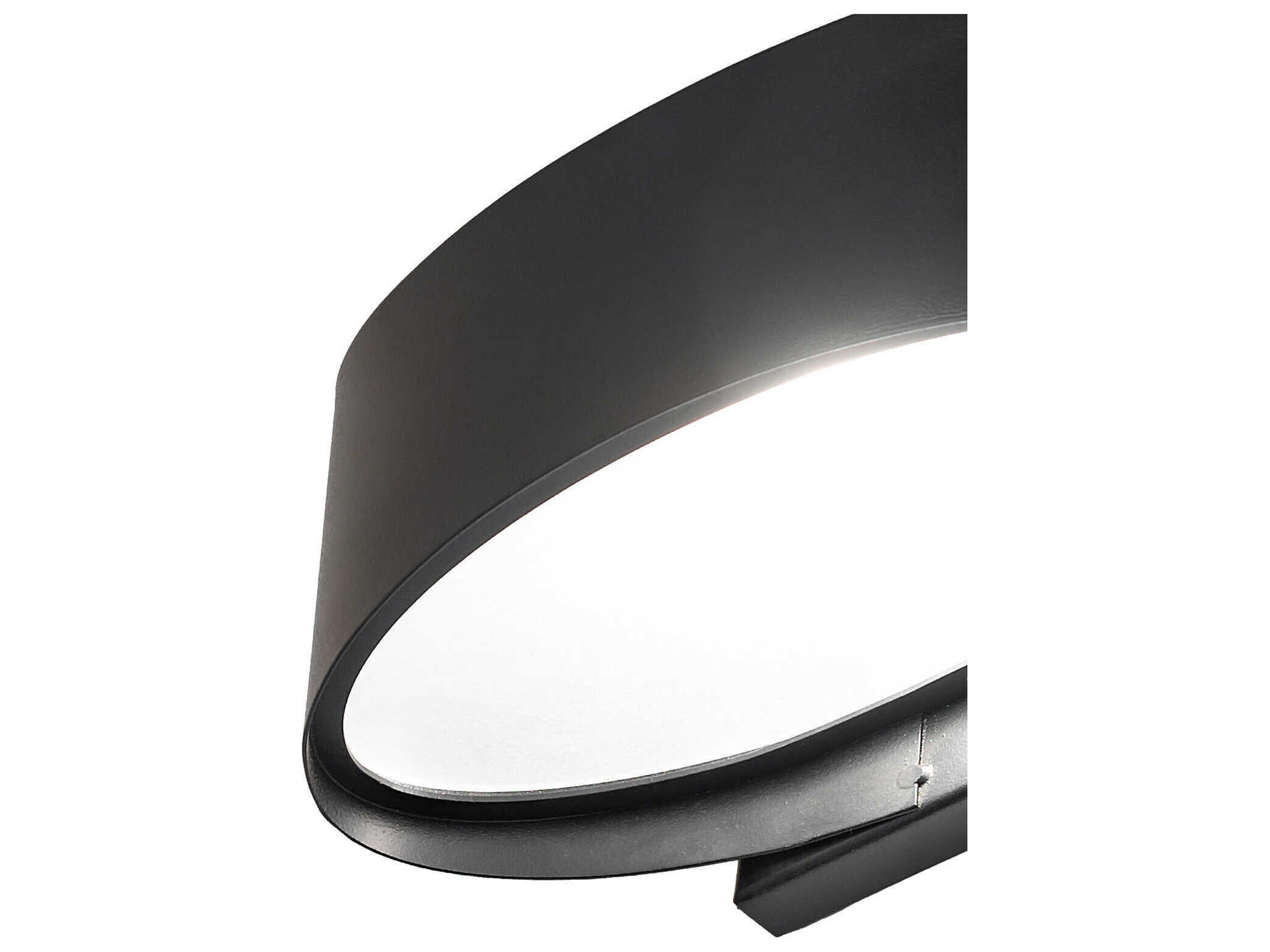Meyda Envolver 1-Light Textured Black Wall Sconce