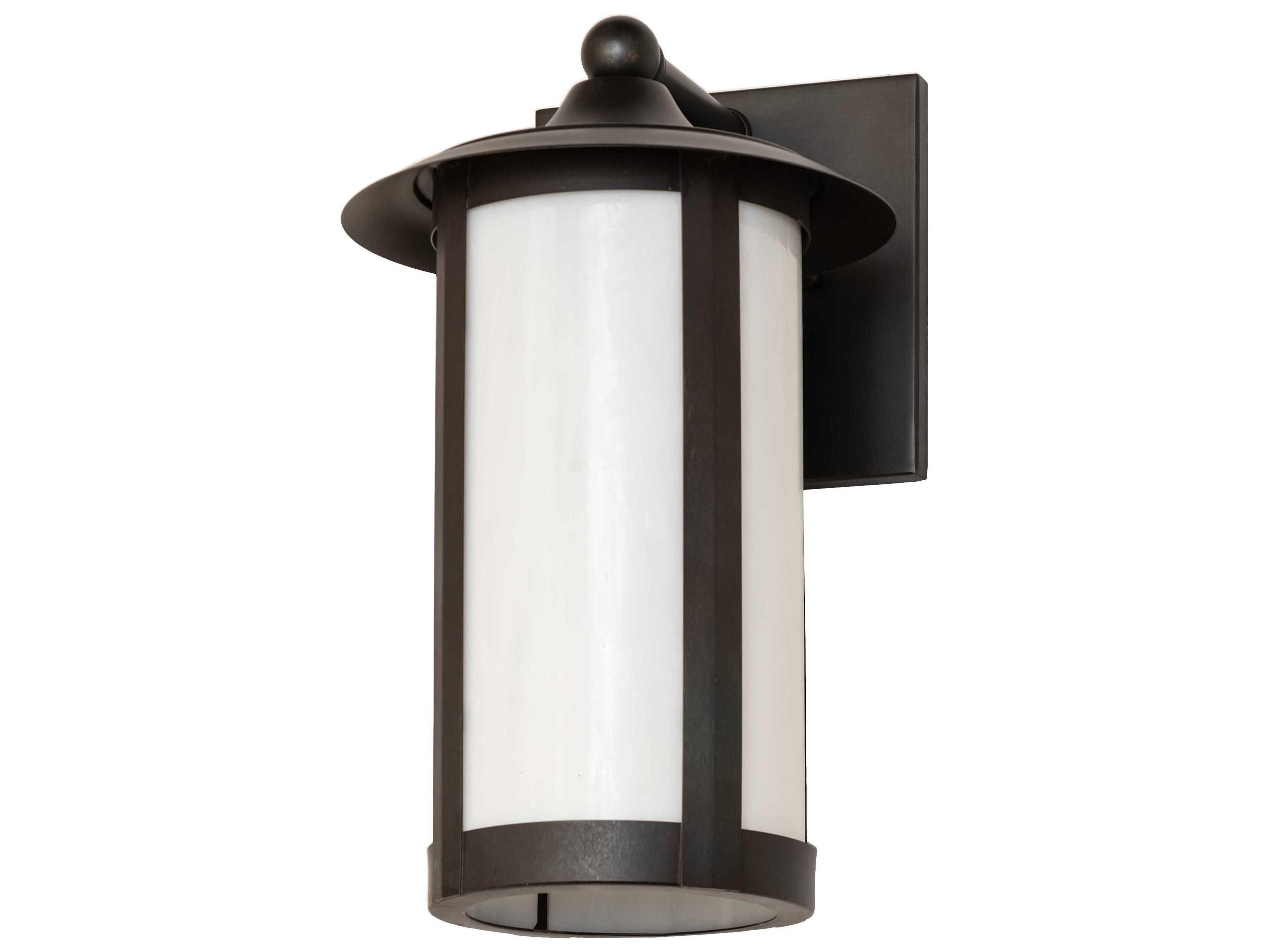 Meyda Fulton 1-Light Black Patina Outdoor Wall Light