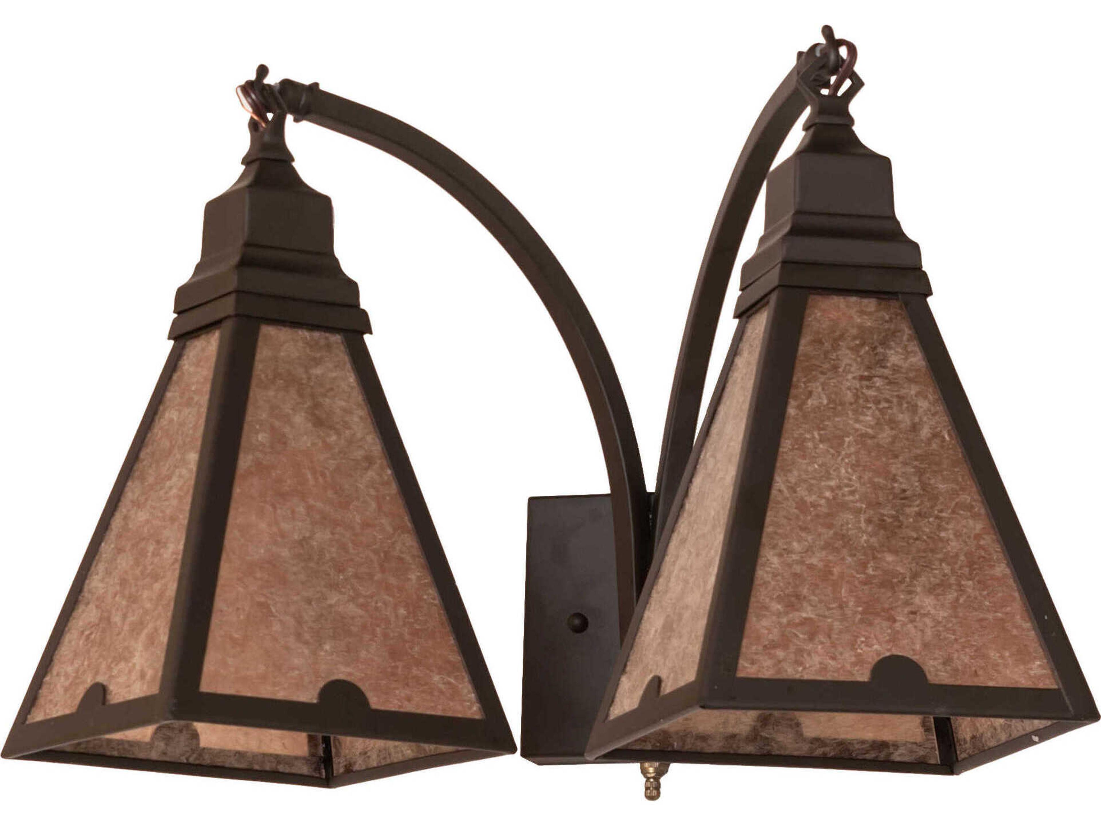 Meyda Arnage 2-Light Oil Rubbed Bronze Traditional Wall Sconce