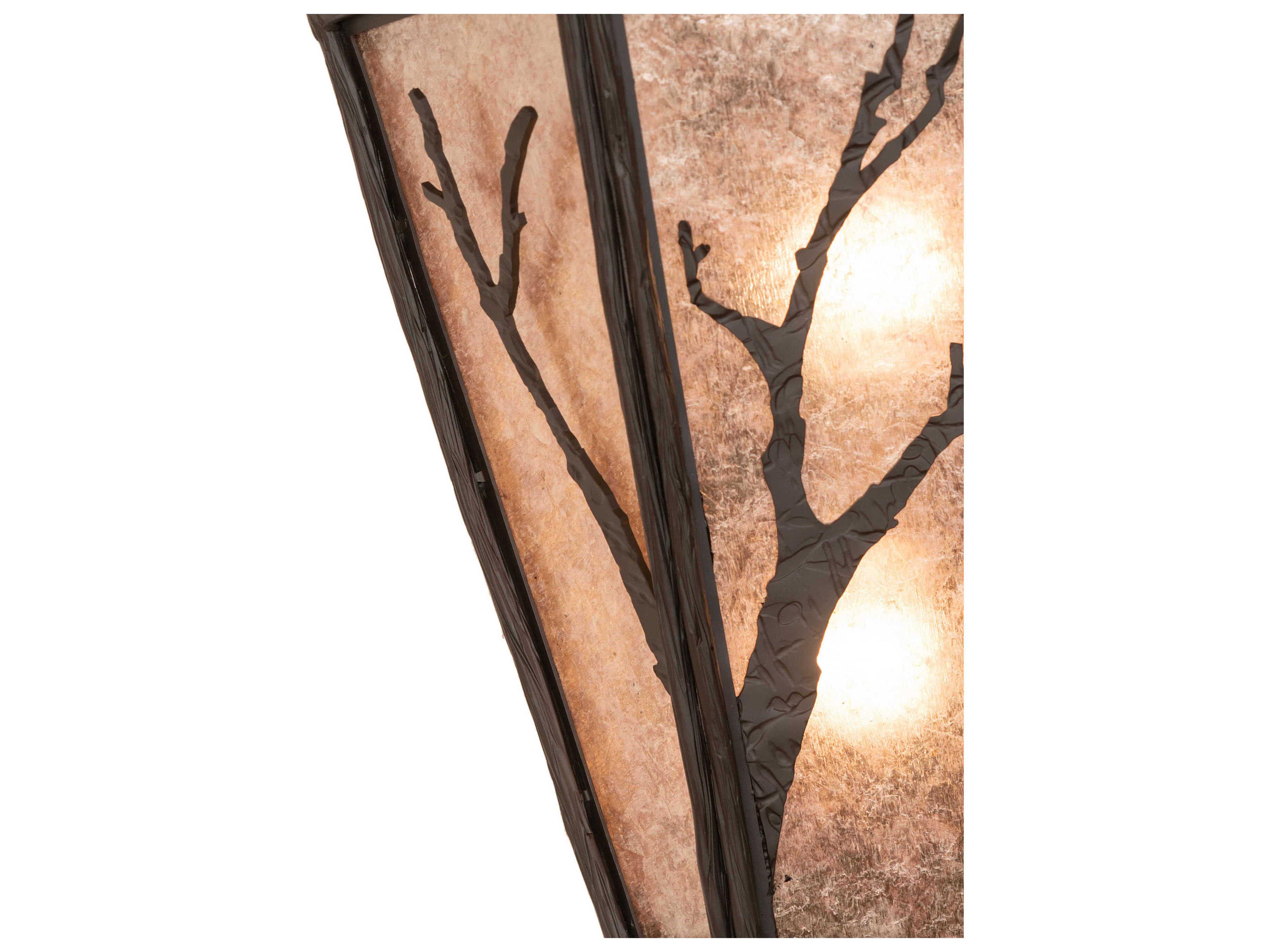 Meyda Branches 2-Light Oil Rubbed Bronze Wall Sconce