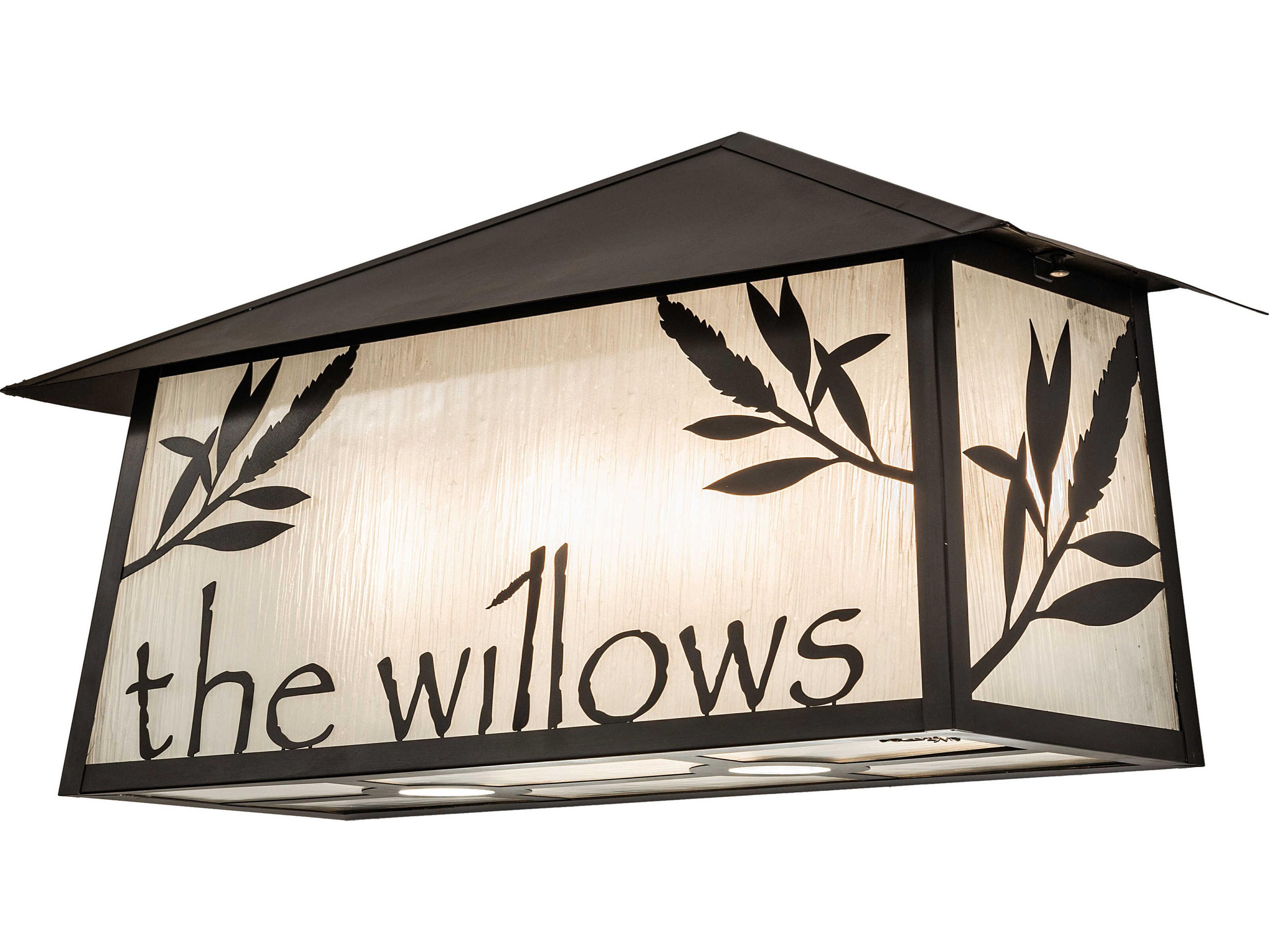 Personalized 4-Light Outdoor Wall Light