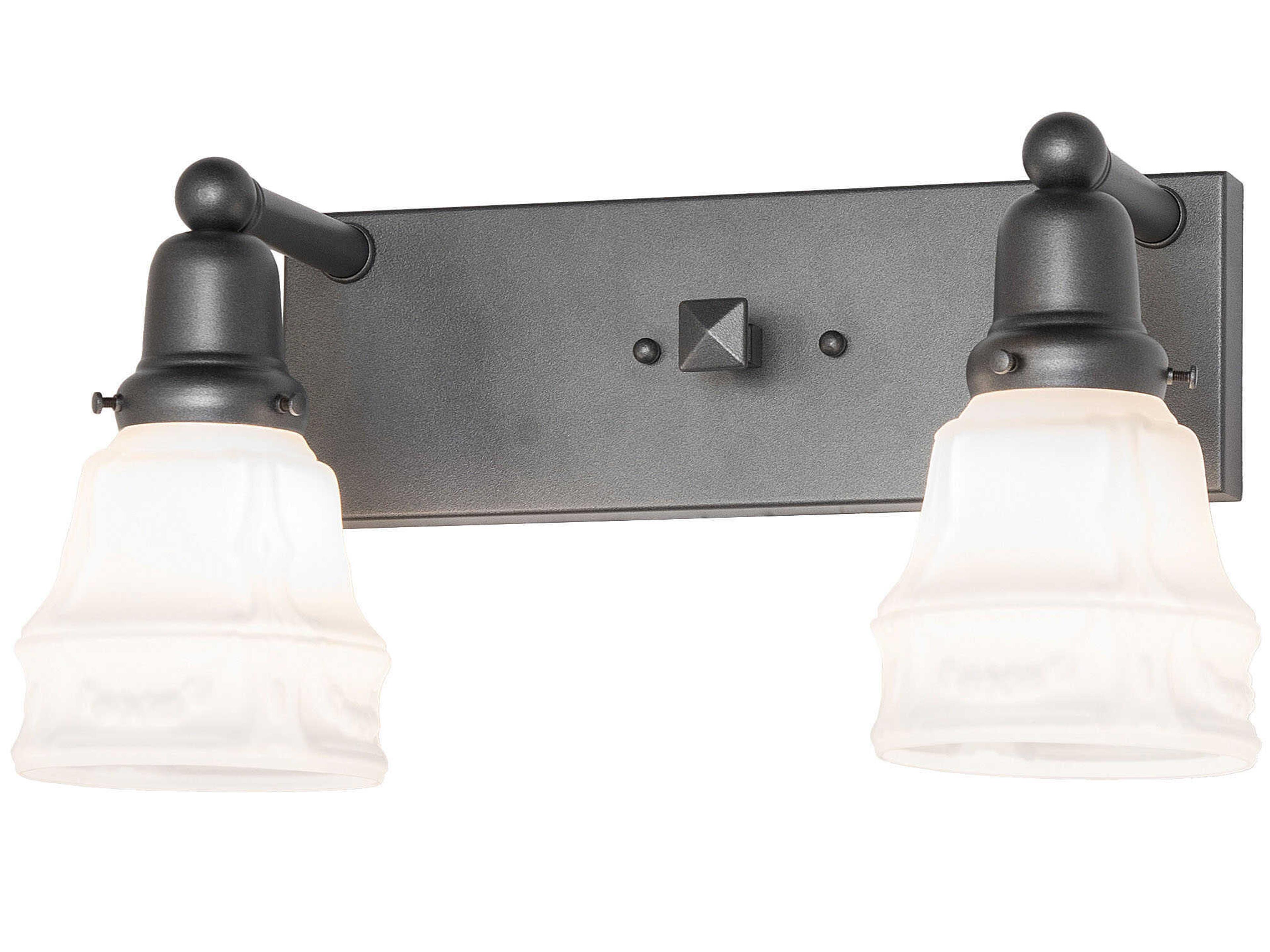 Revival 2-Light Blackened Pewter Vanity Light