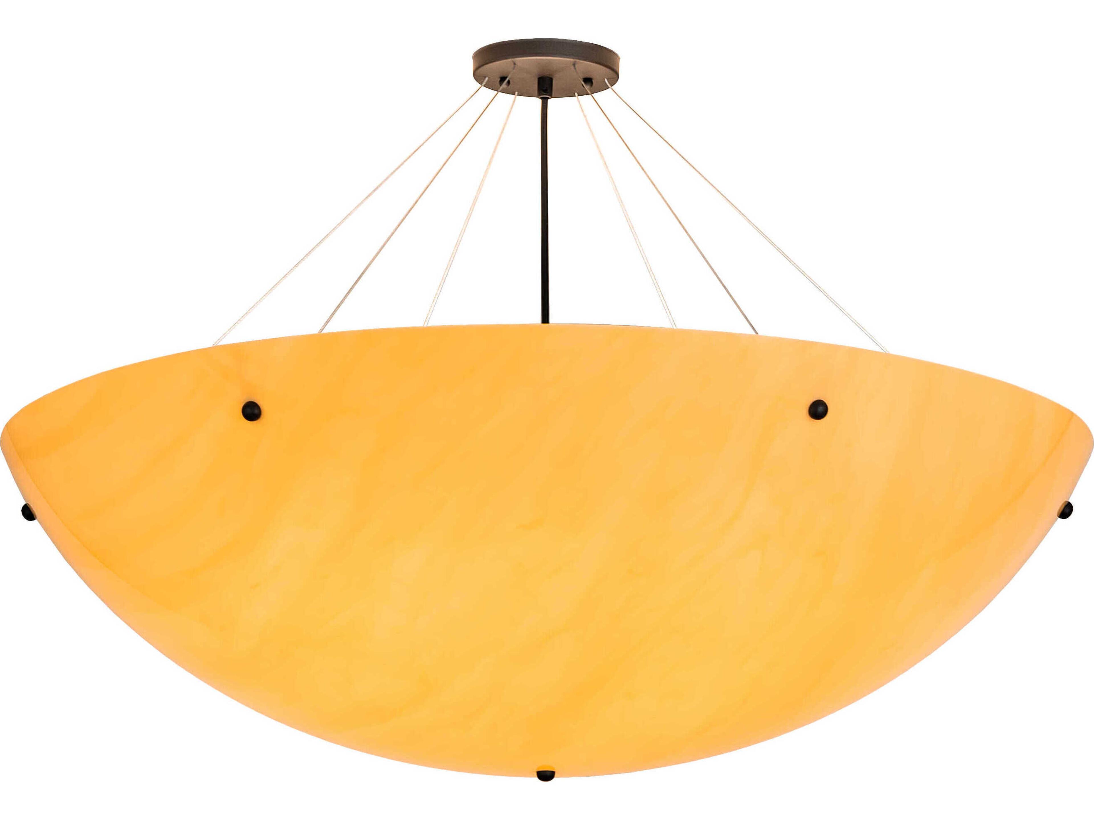 Cypola 6-Light Oil Rubbed Bronze Bowl Semi Flush Mount