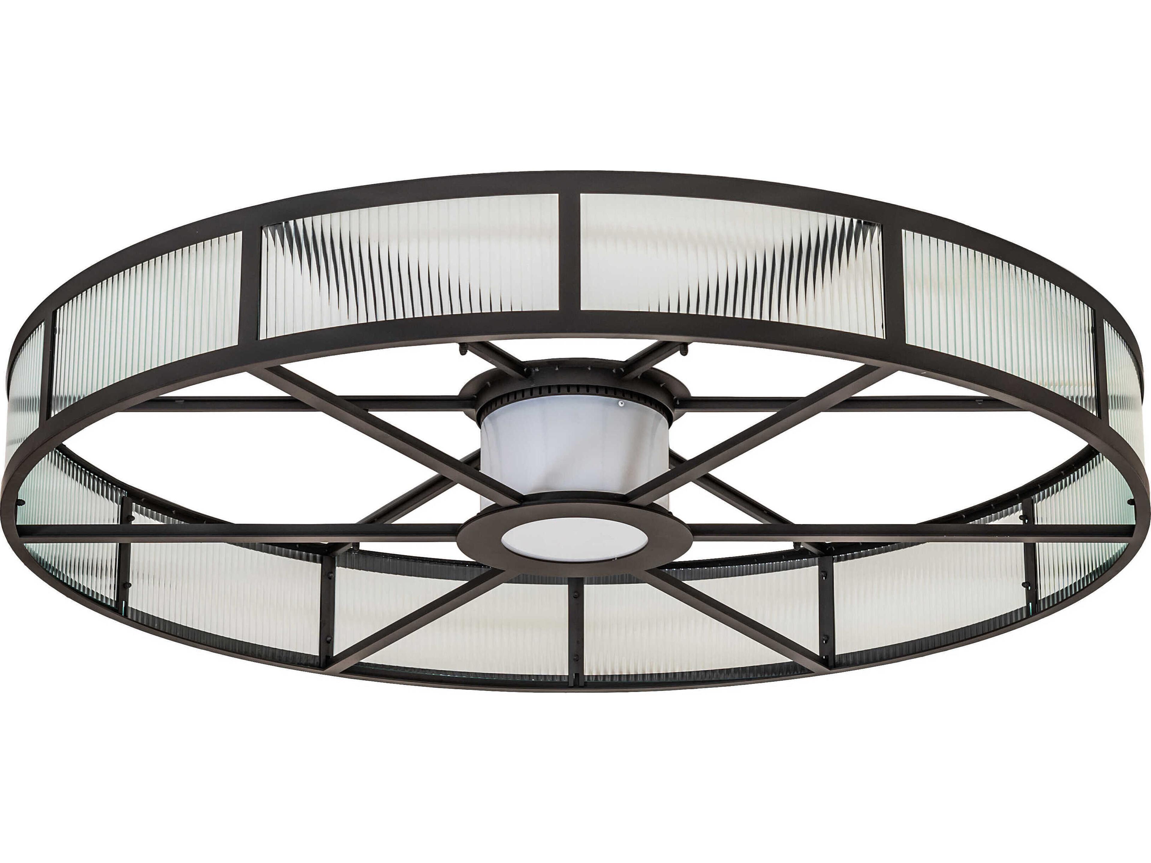 Meyda Smythe Marquee Oil Rubbed Bronze Flush Mount