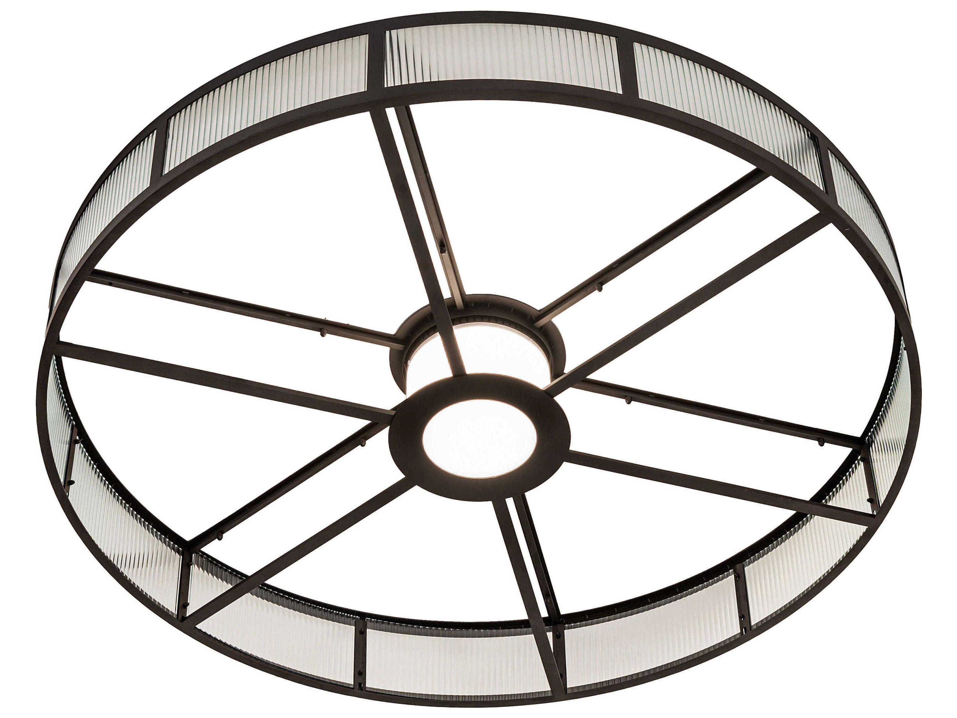 Meyda Smythe Marquee Oil Rubbed Bronze Flush Mount