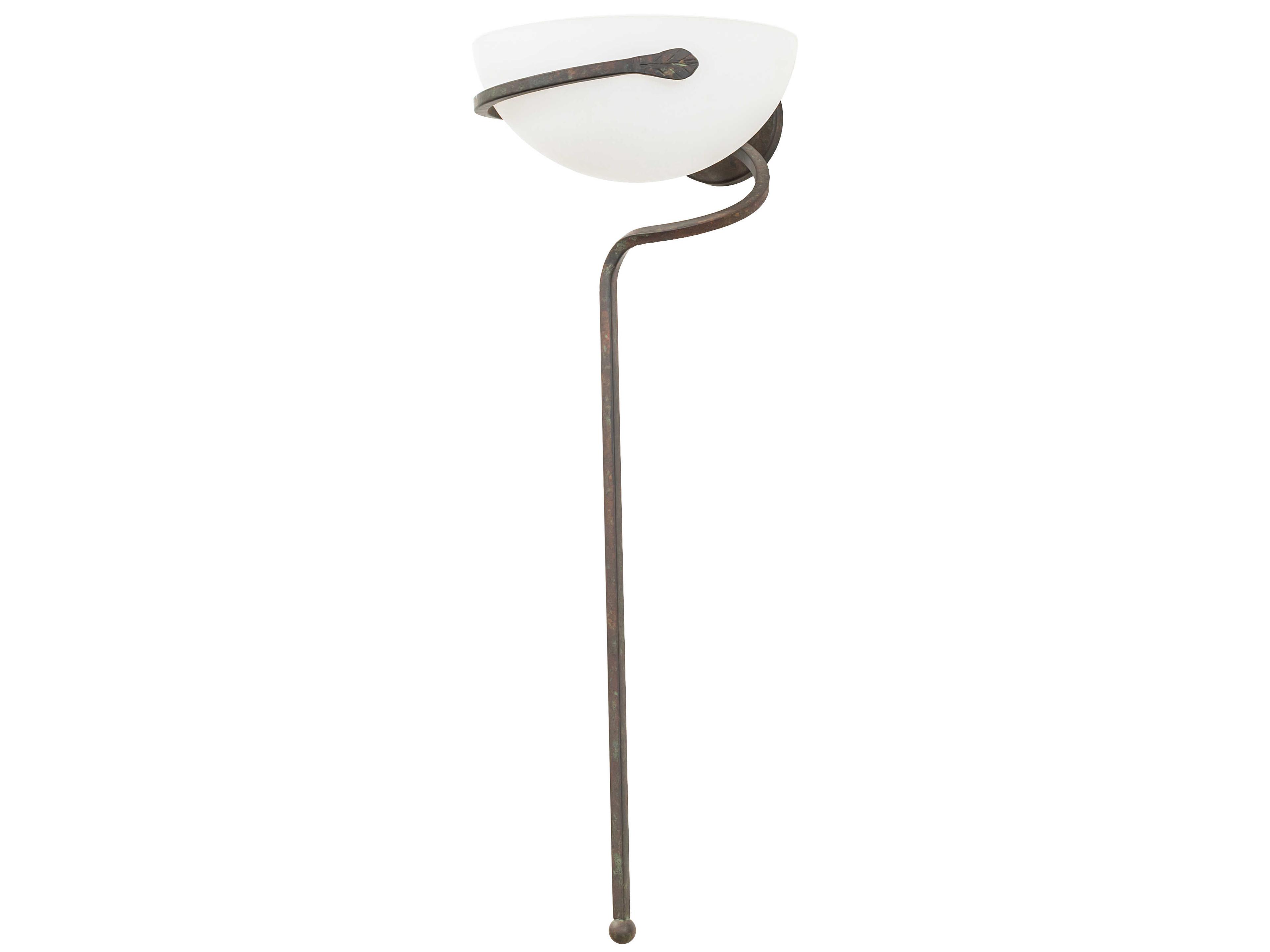 Meyda Cupula Leaf 1-Light Organic Rust Wall Sconce