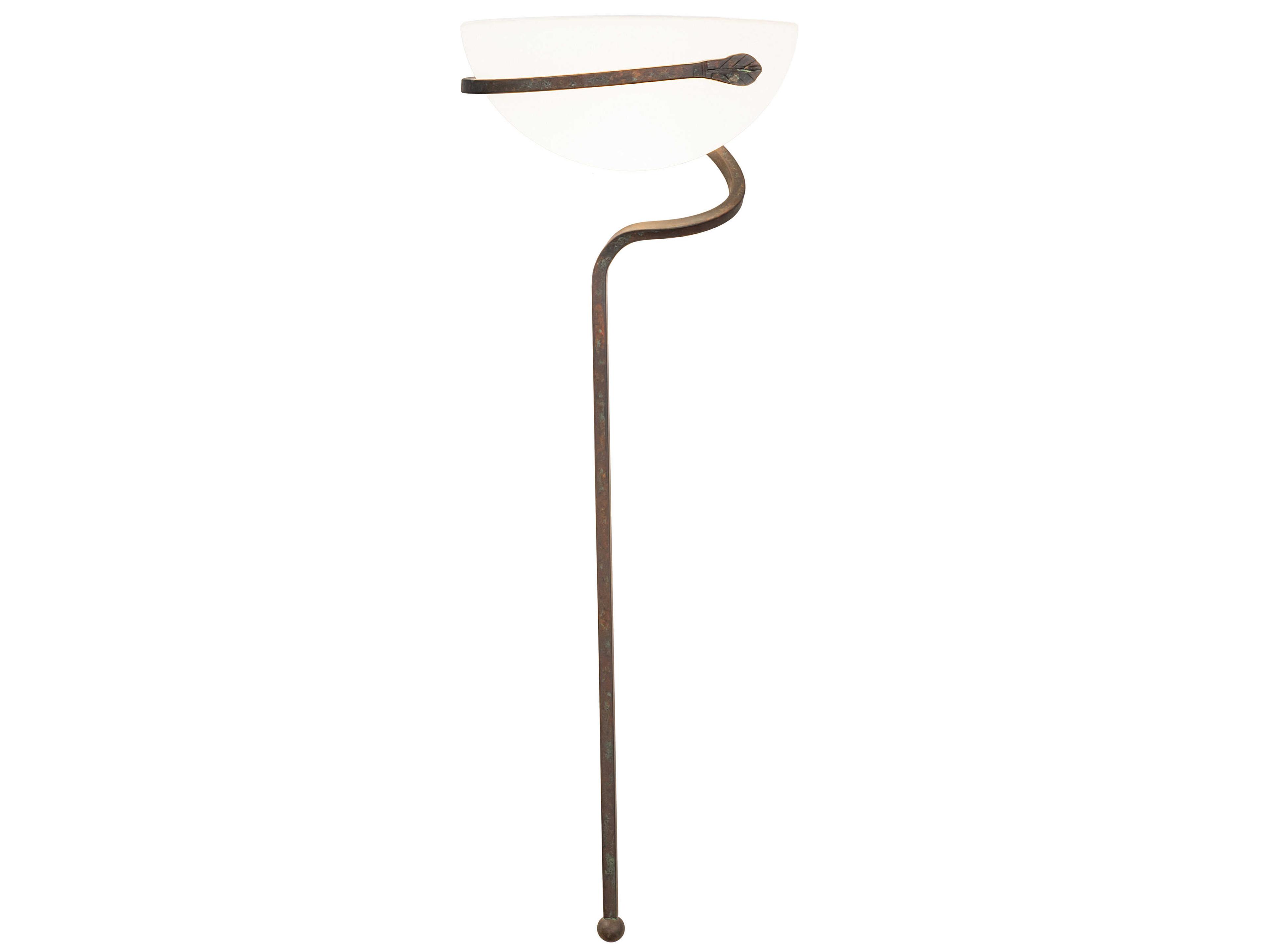 Meyda Cupula Leaf 1-Light Organic Rust Wall Sconce