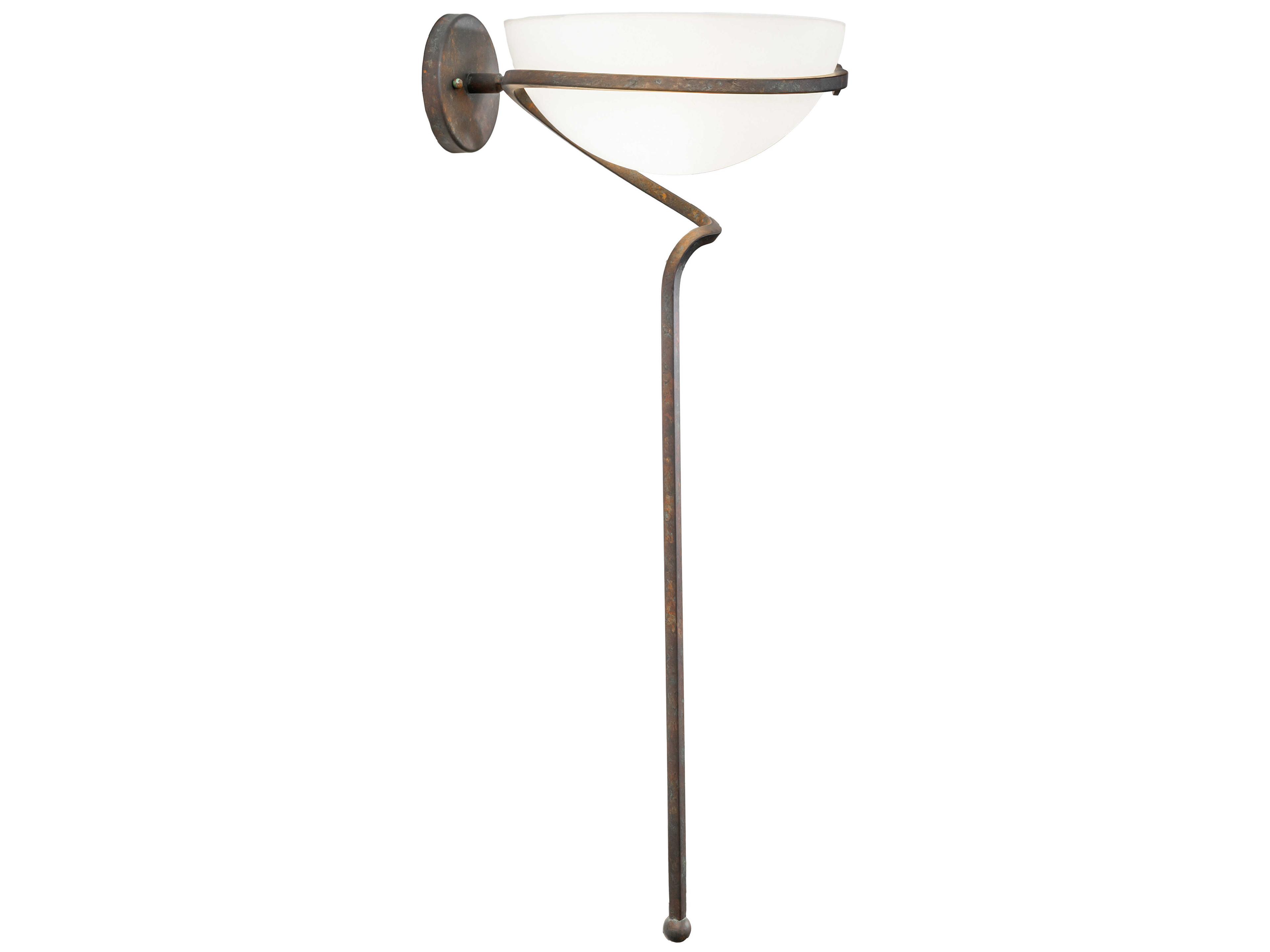 Meyda Cupula Leaf 1-Light Organic Rust Wall Sconce