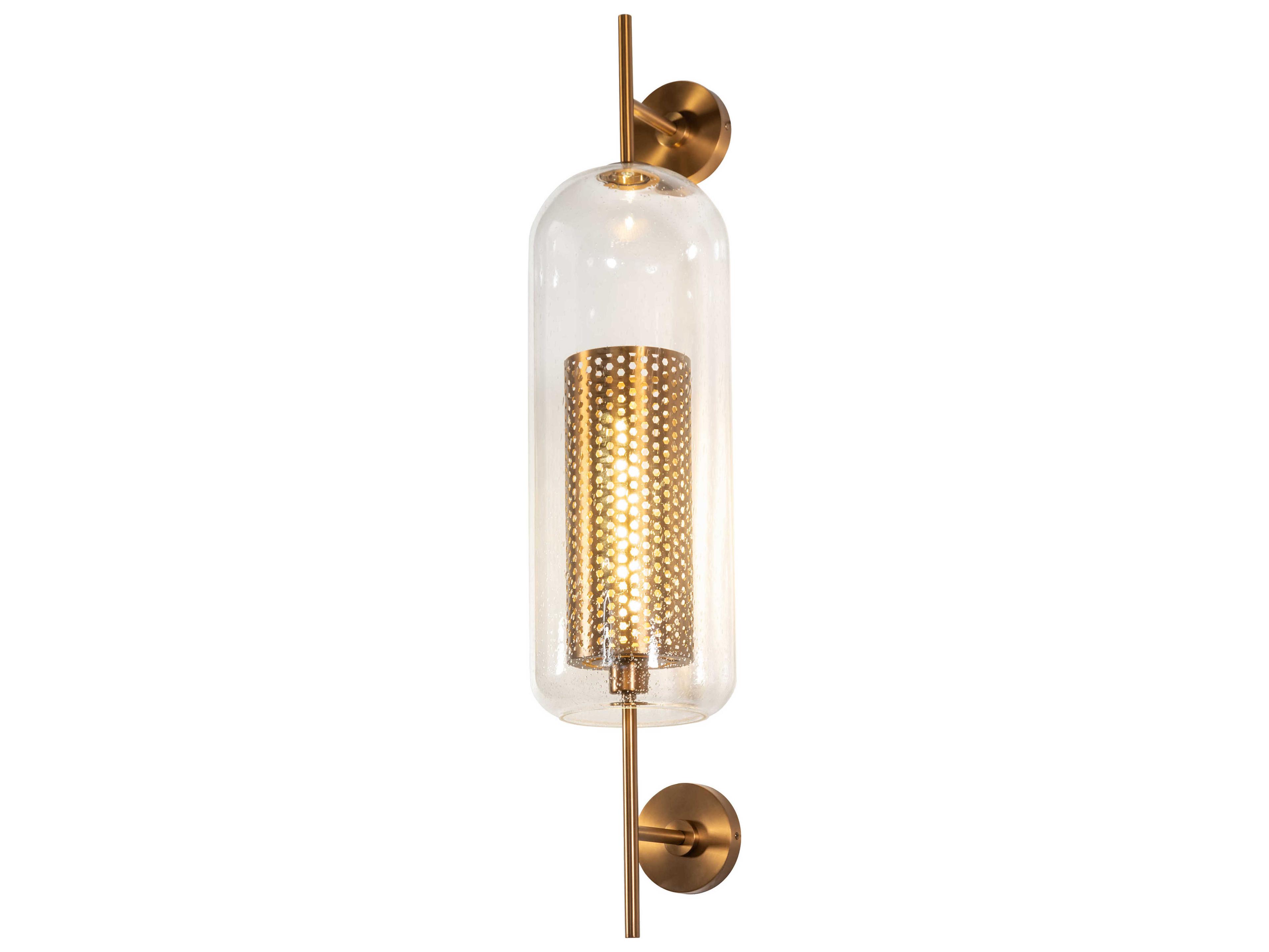 1-Light Antique Brass Wall Sconce