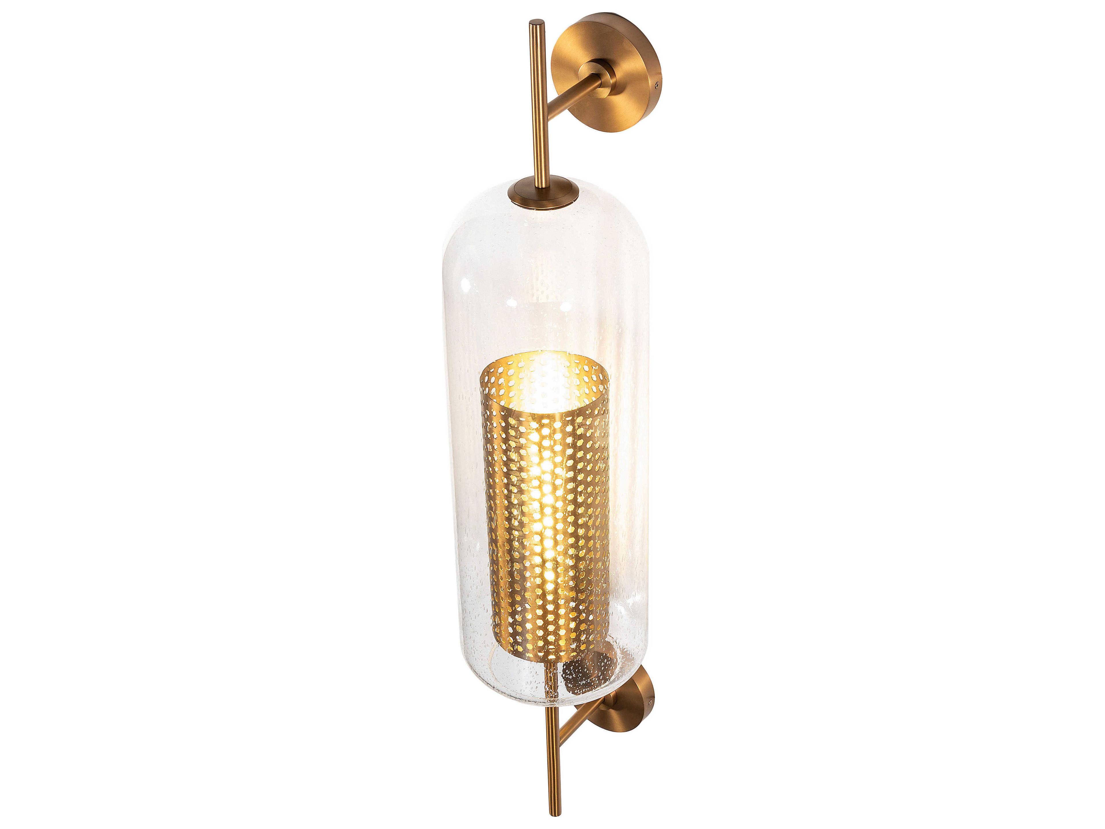 Meyda 1-Light Antique Brass Wall Sconce