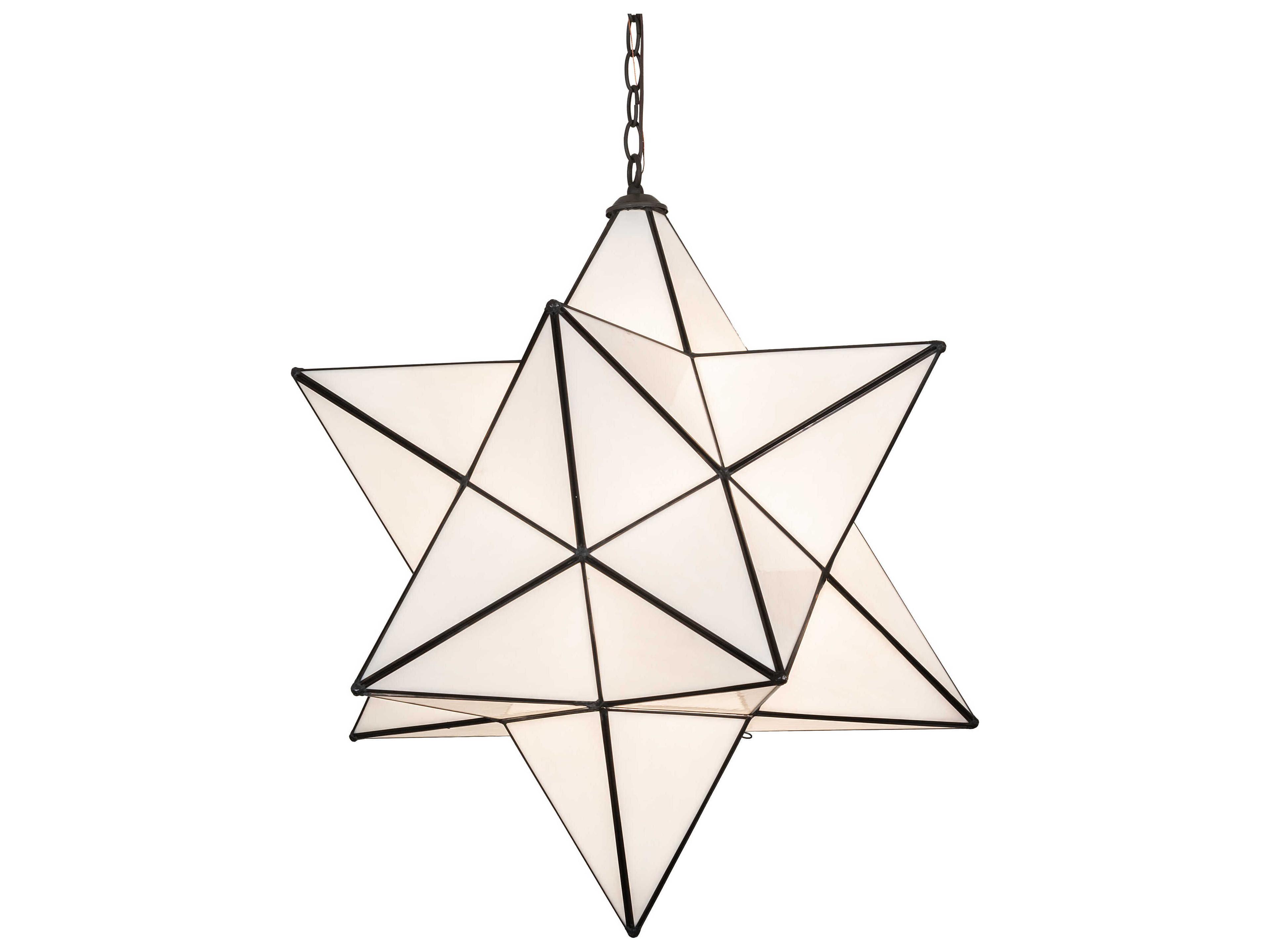 Moravian Star 1-Light Oil Rubbed Bronze Pendant