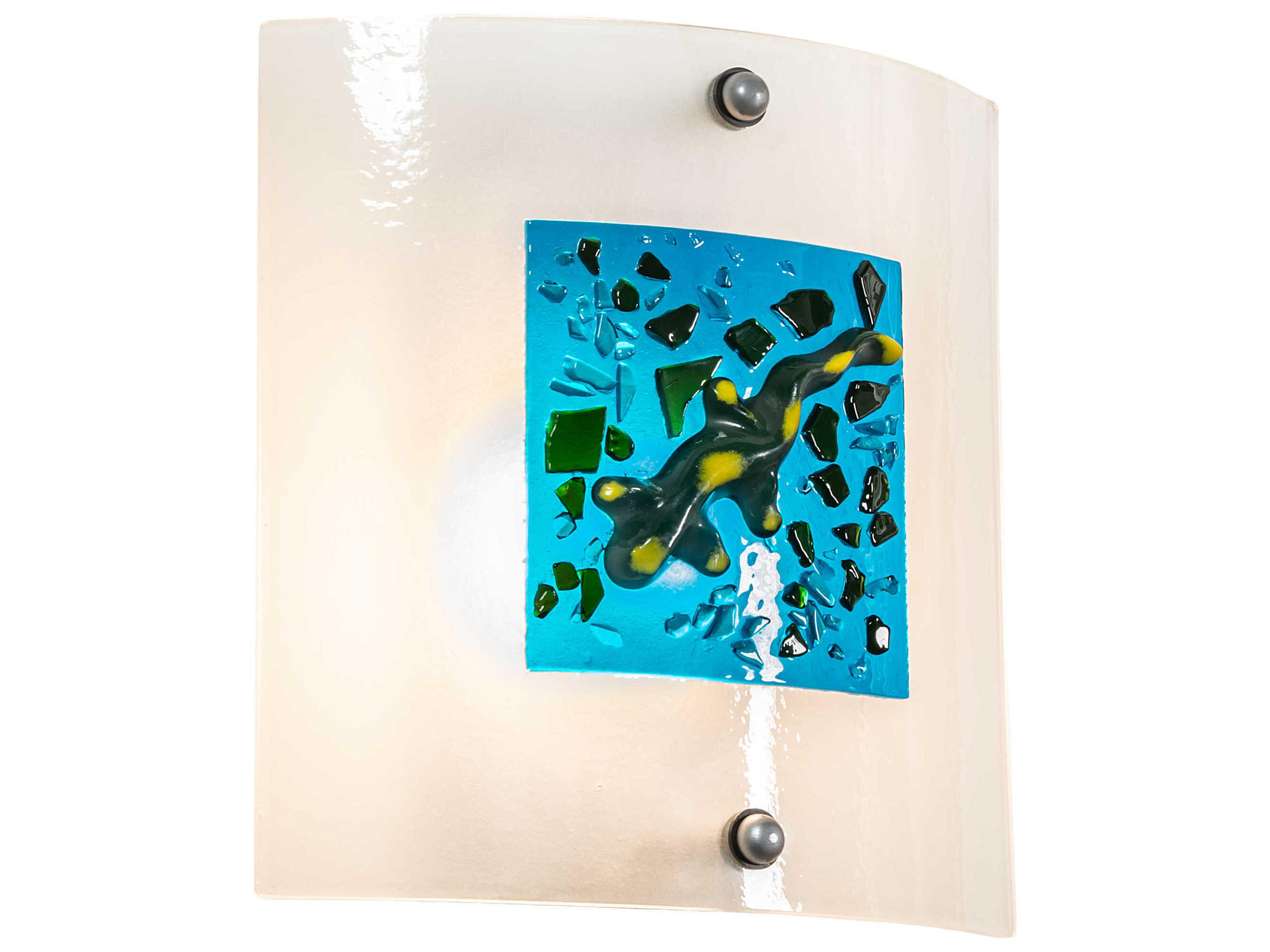 Metro Fusion 1-Light White Wall Sconce