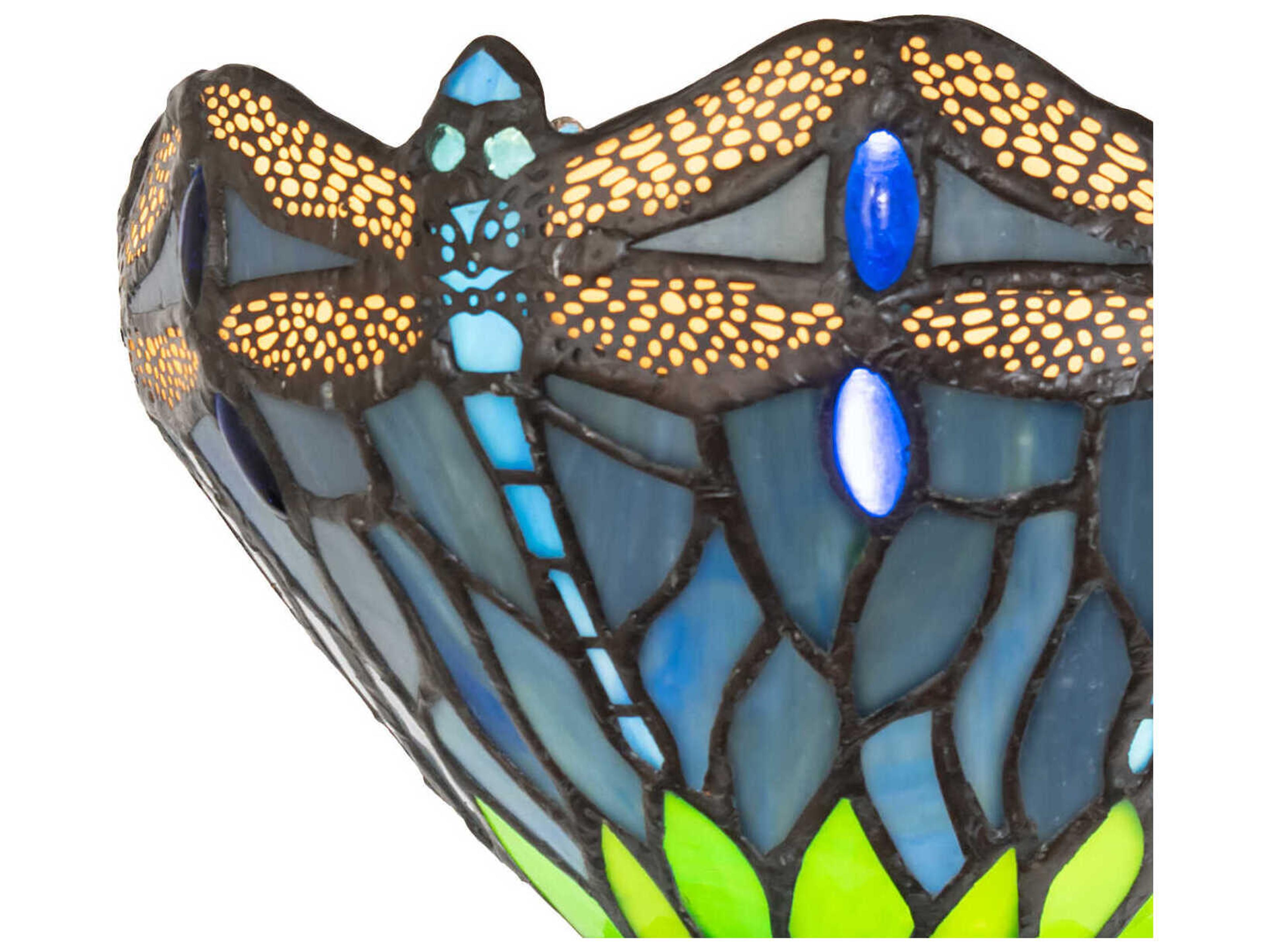 Meyda Tiffany Dragonfly 1-Light Mahogany Bronze Traditional Wall Sconce