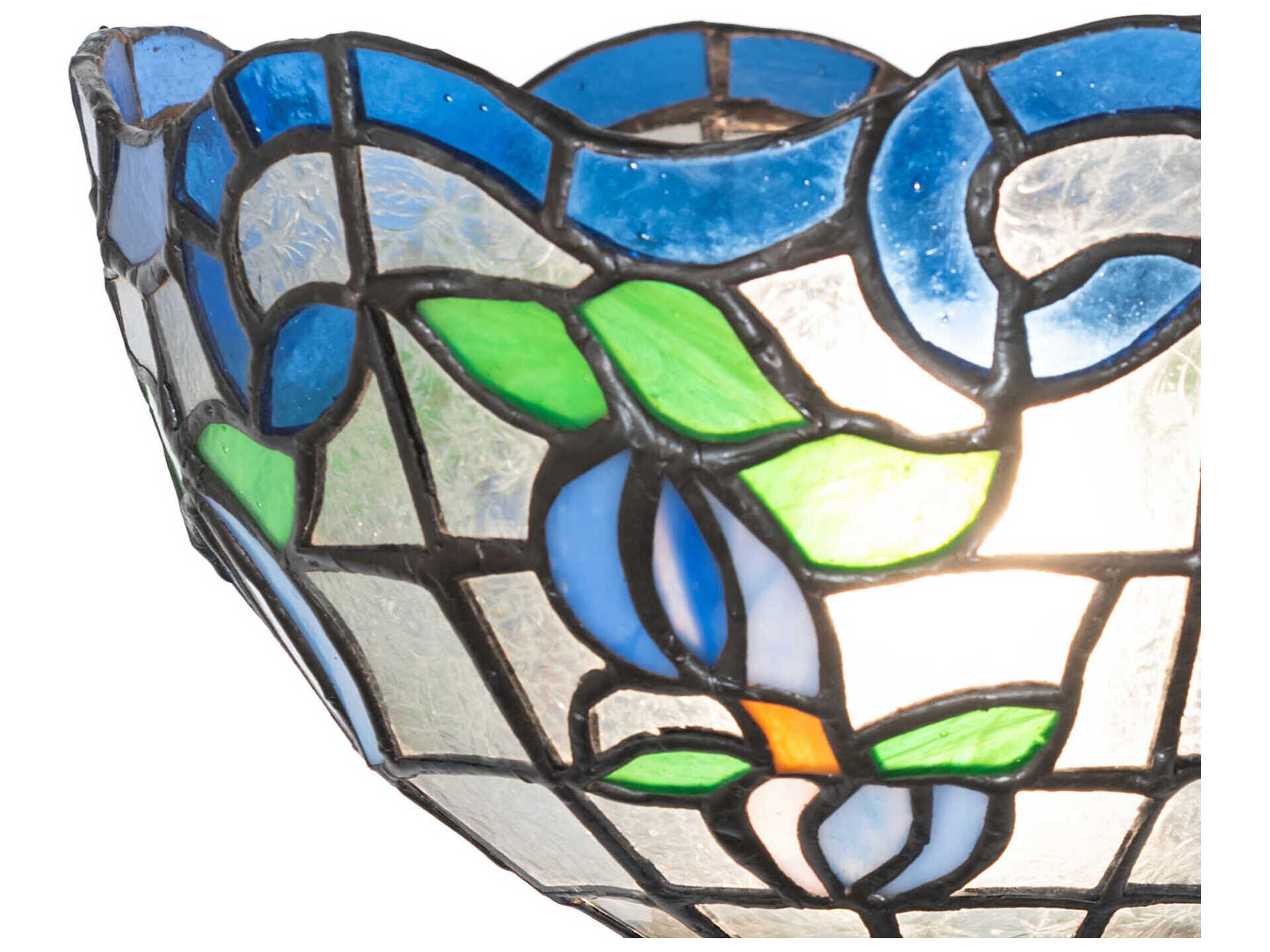 Meyda Roseborder 1-Light Mahogany Bronze Traditional Wall Sconce