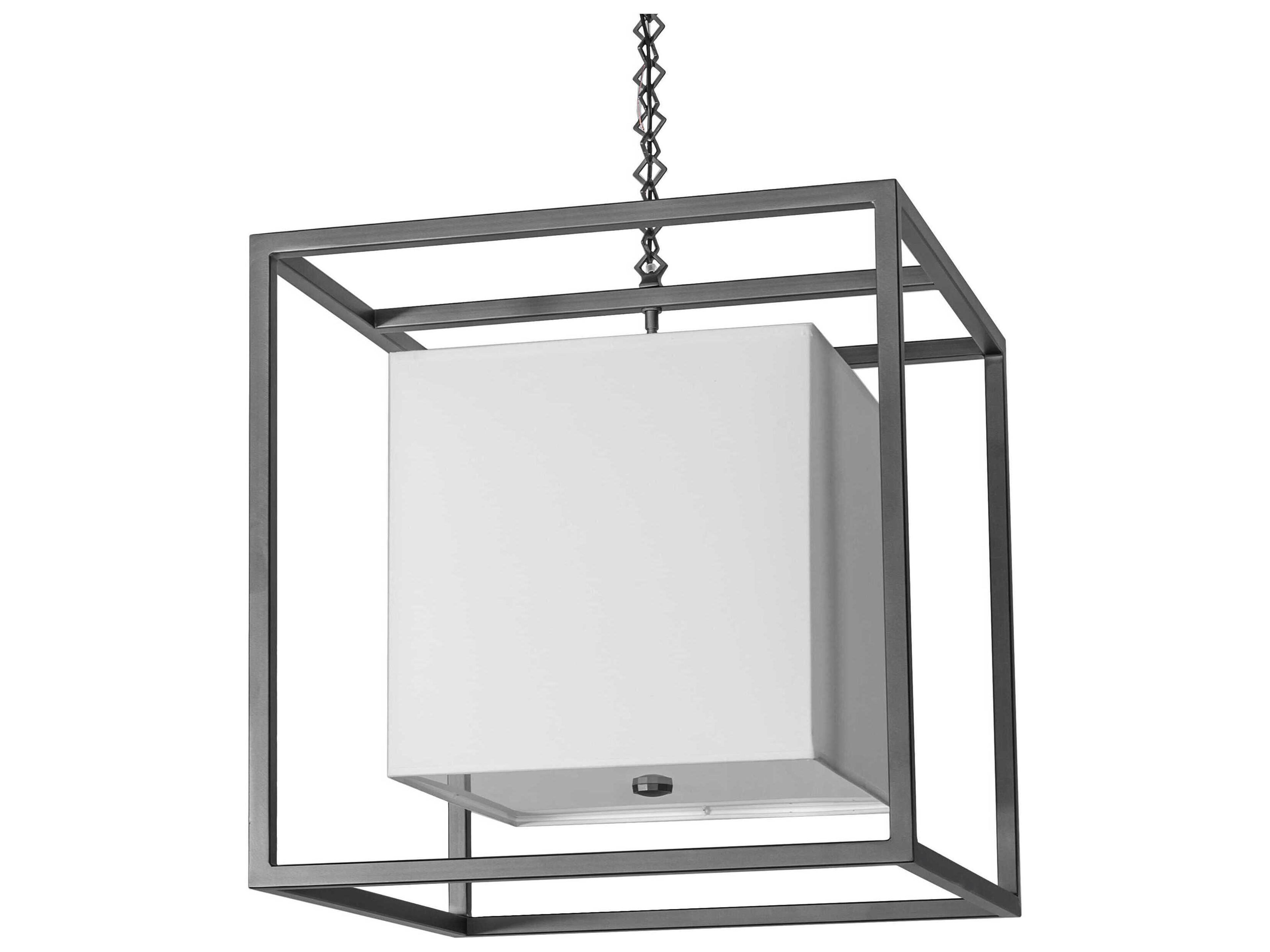 Meyda Kitzi Box 4-Light Wrought Iron Pendant