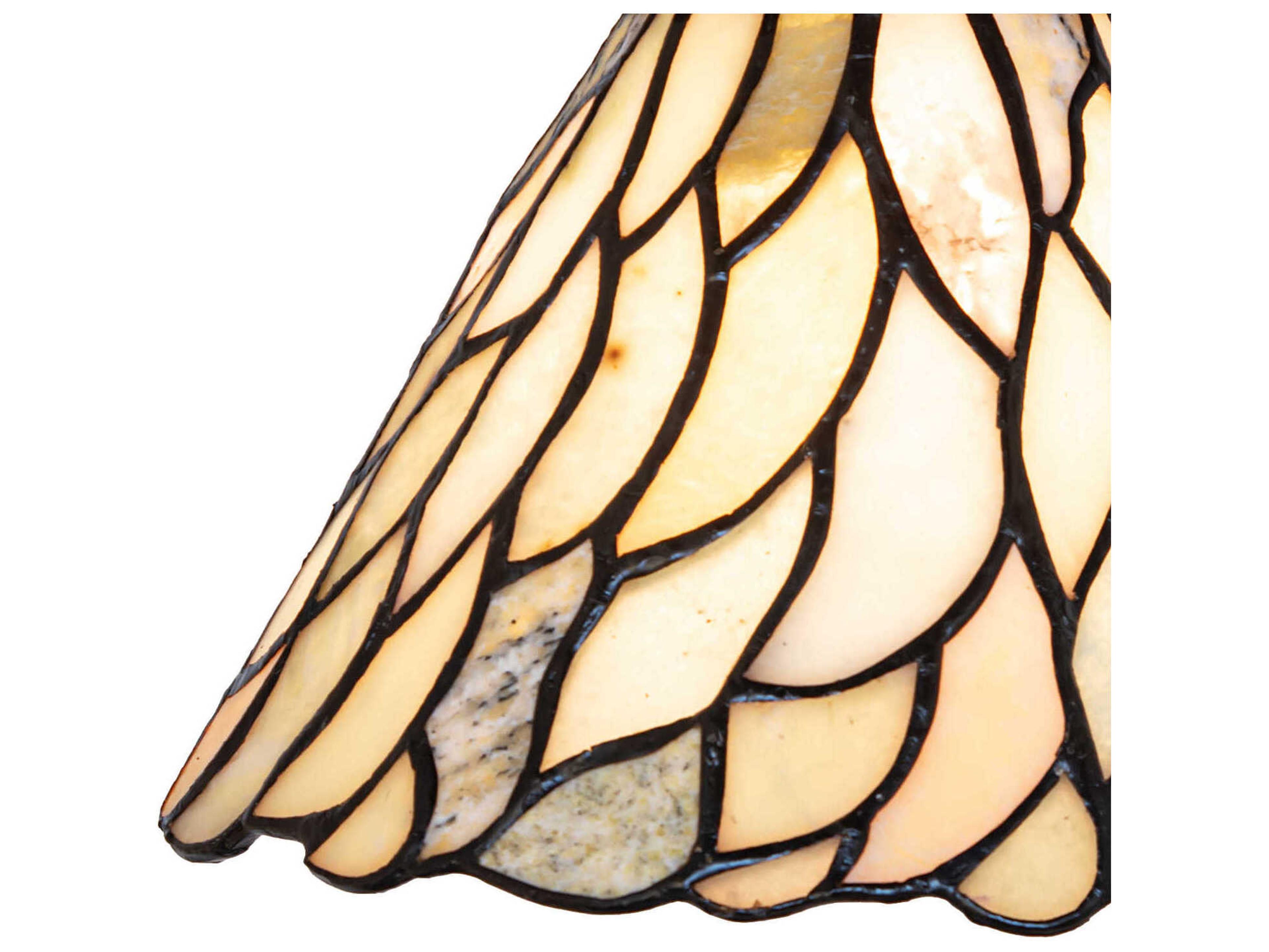 Meyda Willow 1-Light Mahogany Bronze Traditional Flush Mount