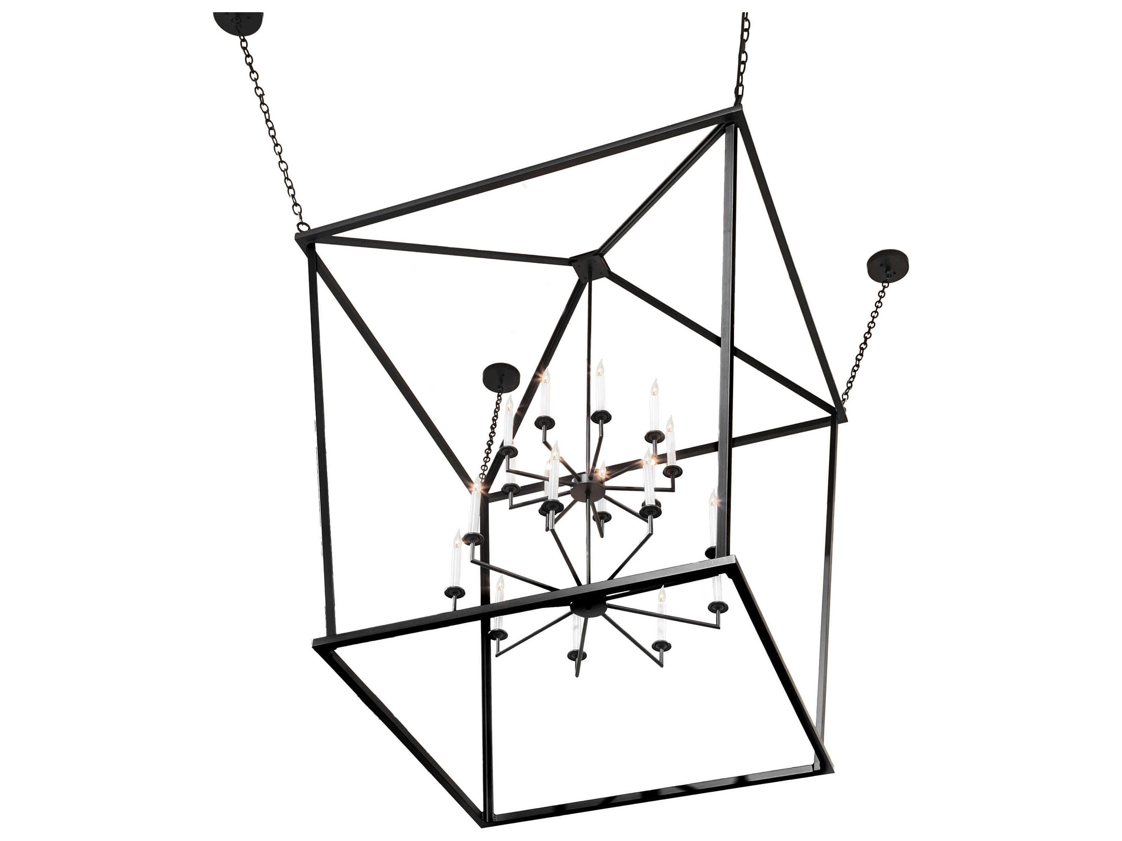 Meyda Kitzi 18-Light Flat Black Pendant