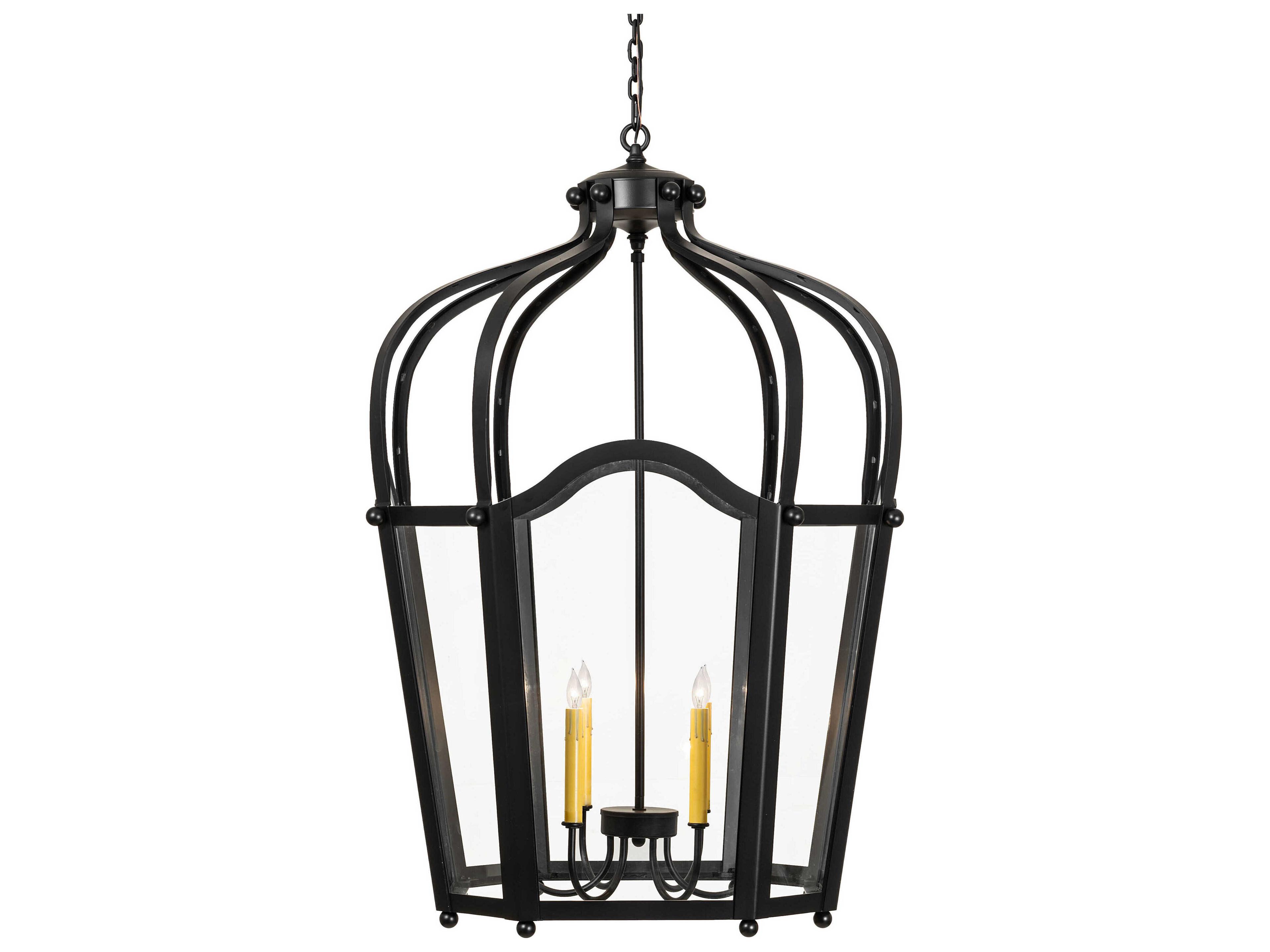 Meyda Citadel 6-Light Flat Black Pendant