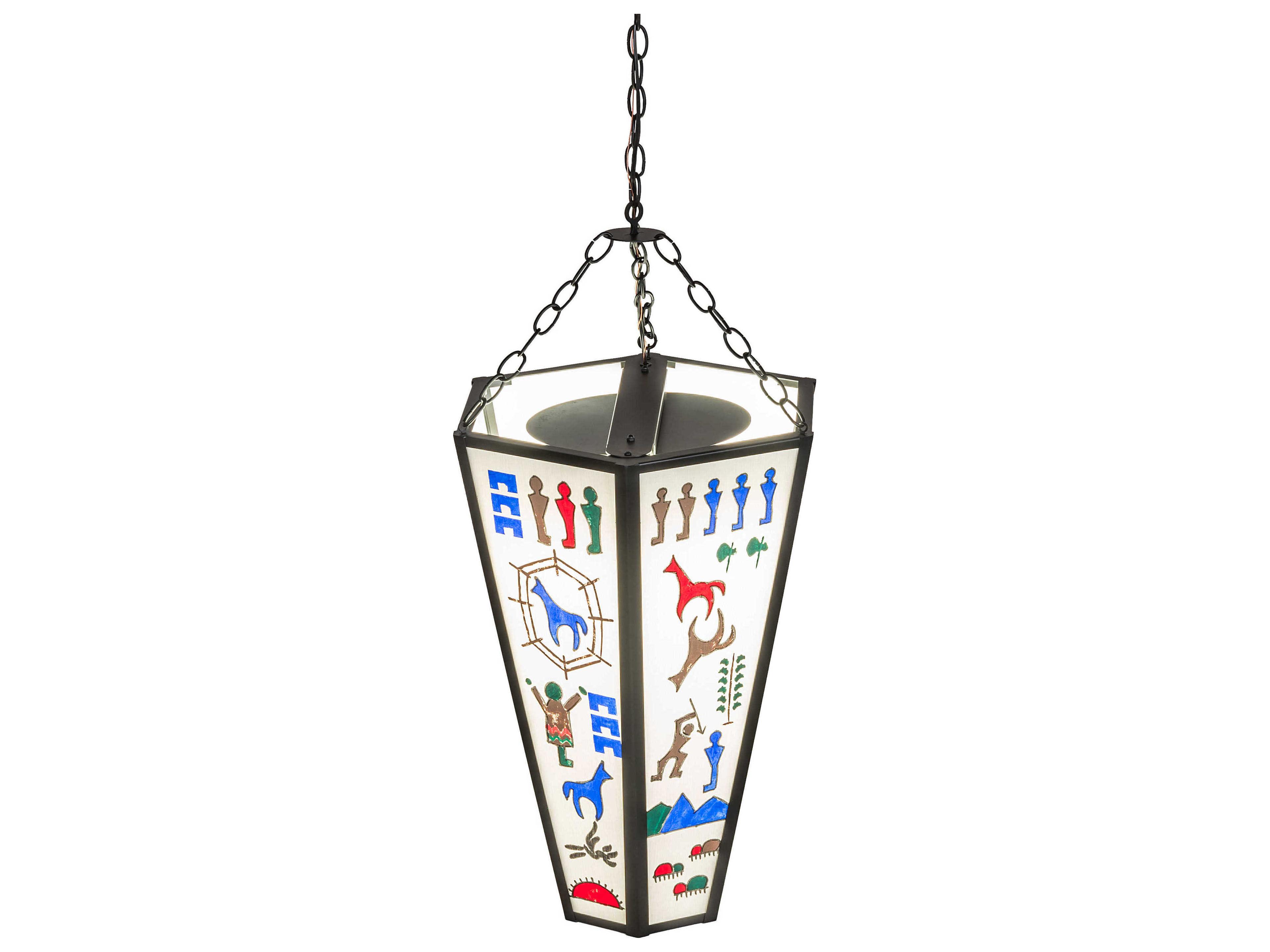 Meyda Bigfork Flat Black Pendant