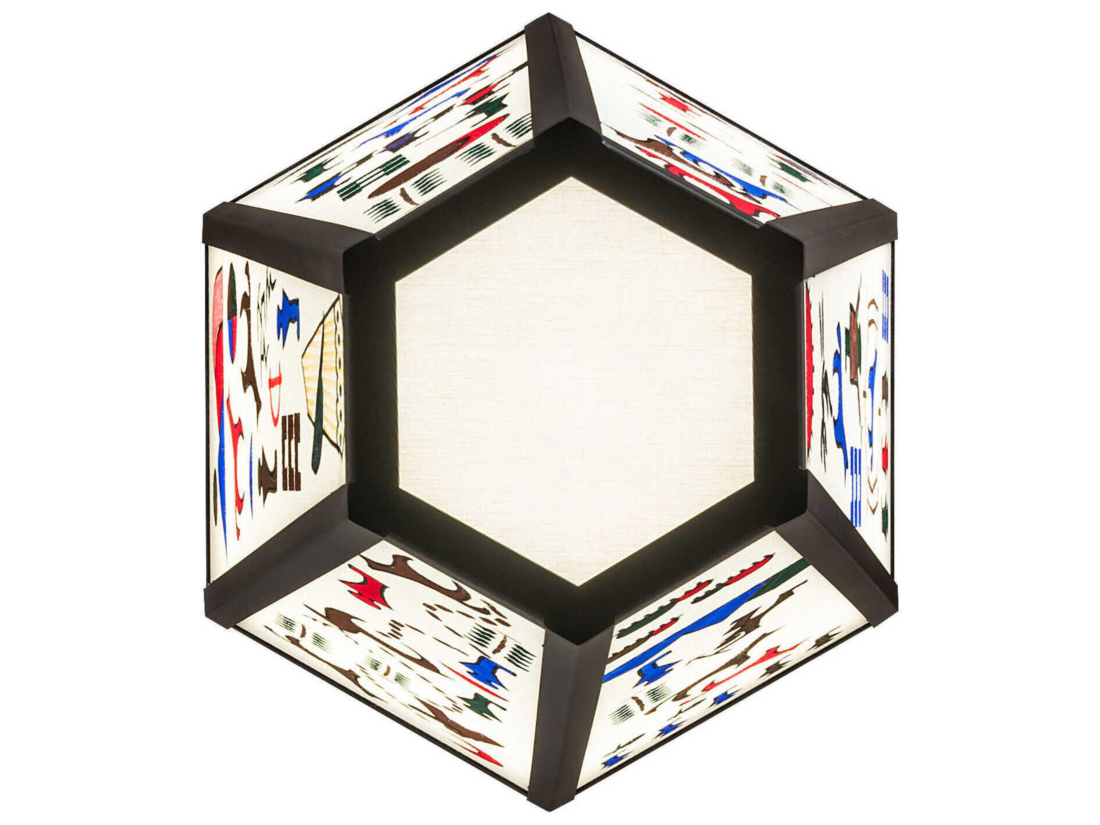 Meyda Bigfork Flat Black Pendant