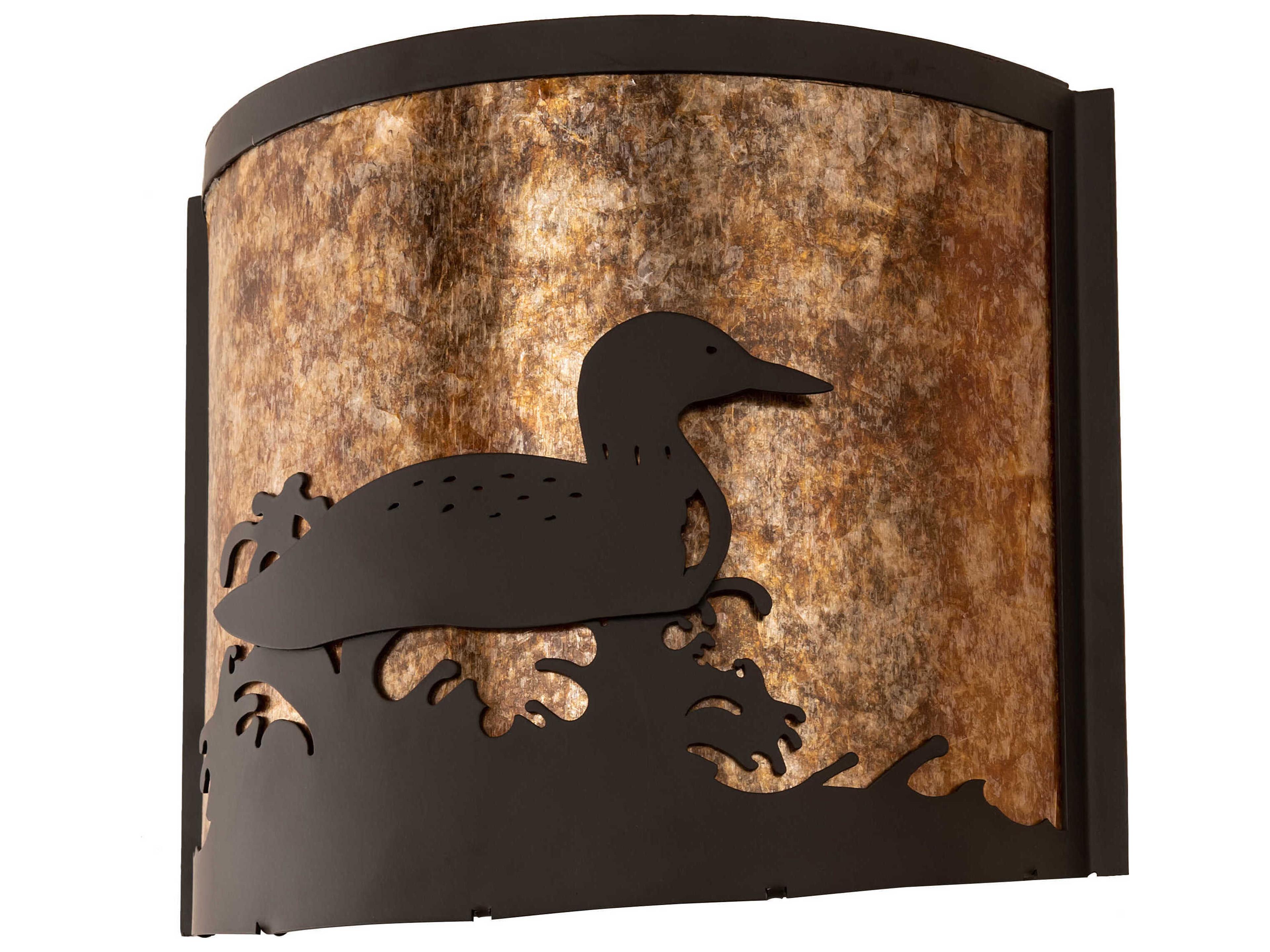 Meyda Loon 1-Light Oil Rubbed Bronze Wall Sconce