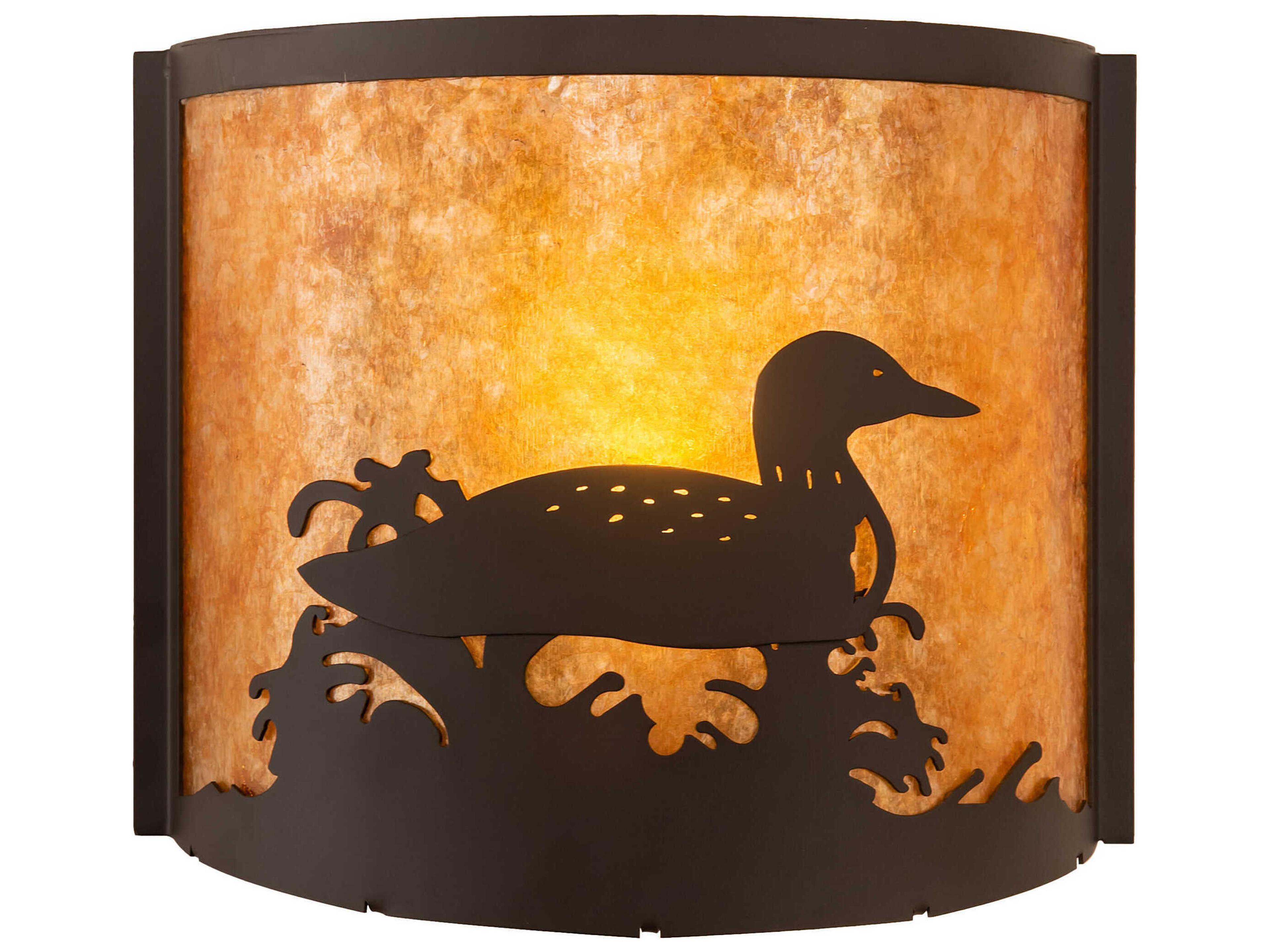 Meyda Loon 1-Light Oil Rubbed Bronze Wall Sconce