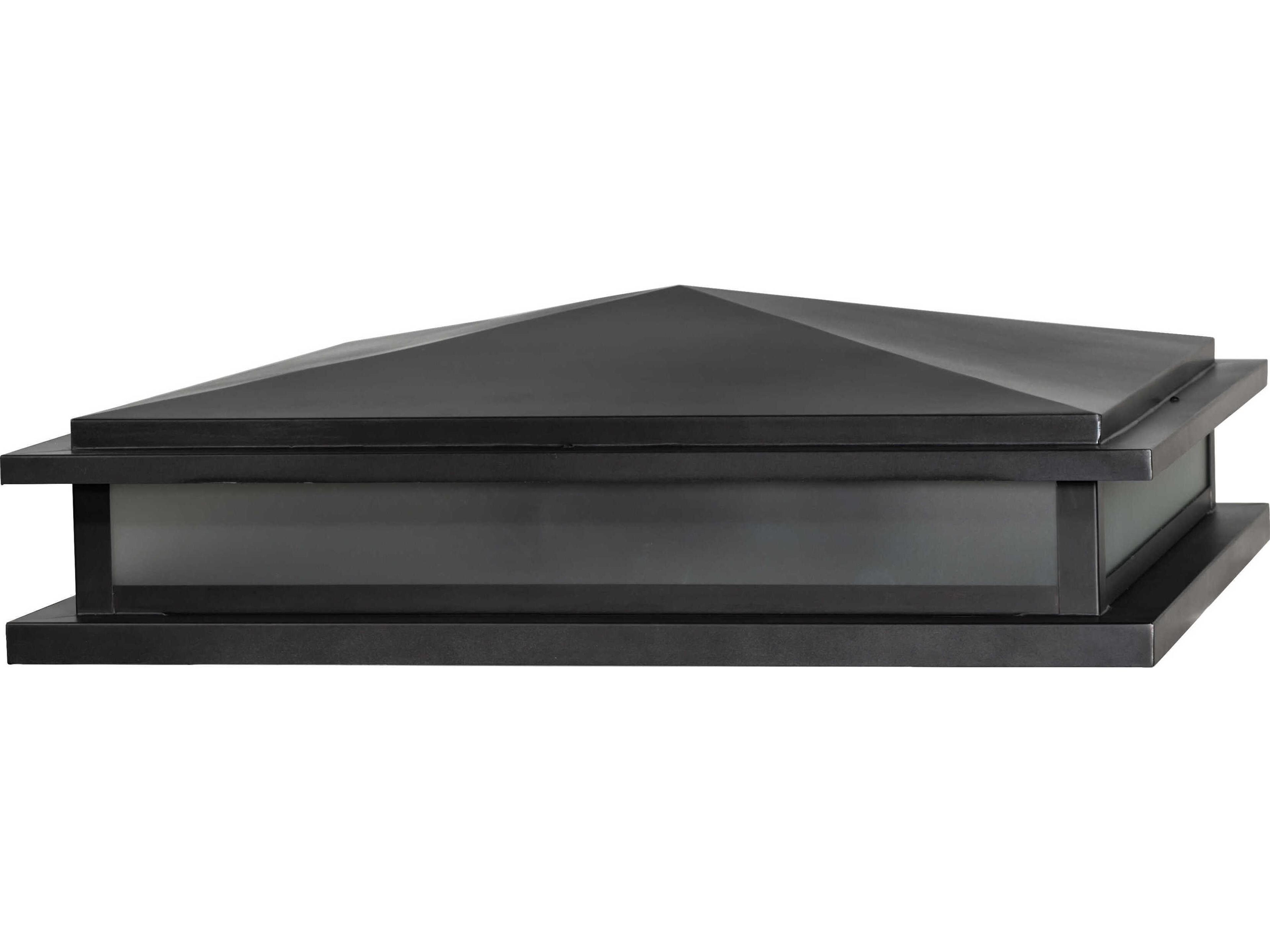 Meyda Seneca 8-Light Black Patina Outdoor Pier Mount